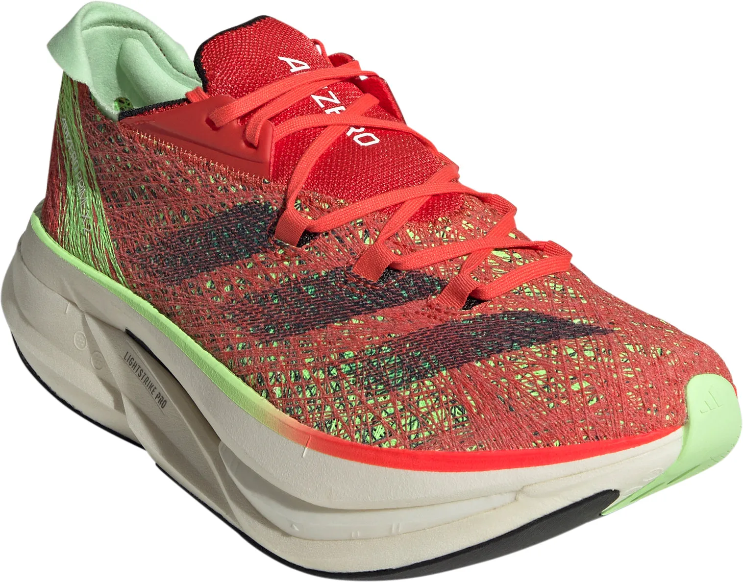 Adidas Red Adizero Prime X 2.0 Strung Running Shoes with Optimal Performance