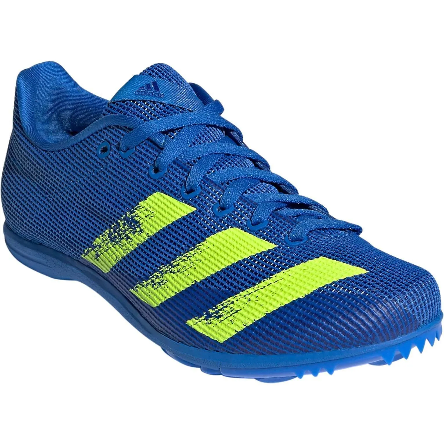 Blue Adidas Allroundstar Junior Running Spikes - Enhanced Performance Track Shoes