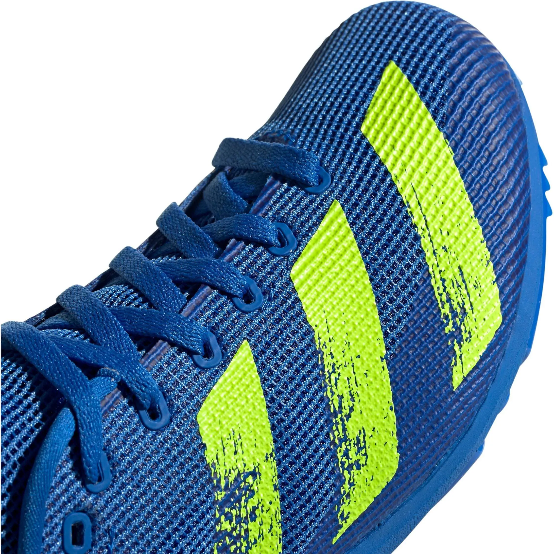 Blue Adidas Allroundstar Junior Running Spikes - Enhanced Performance Track Shoes