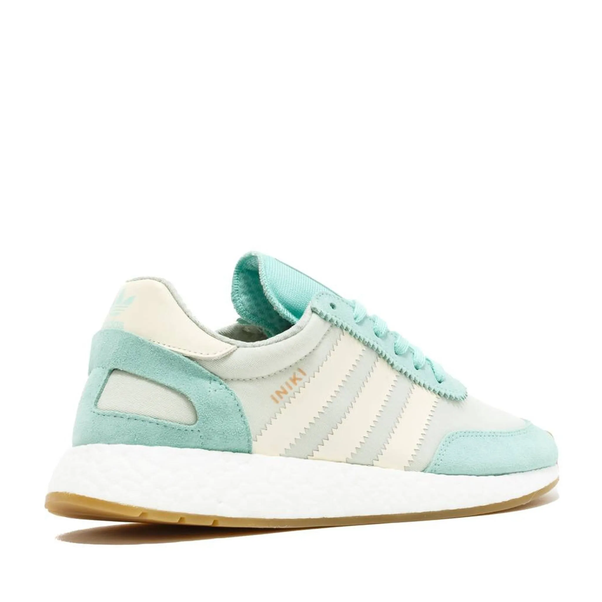 Adidas Iniki Runner Lace-Up Green Synthetic Womens Running Trainers BA9994