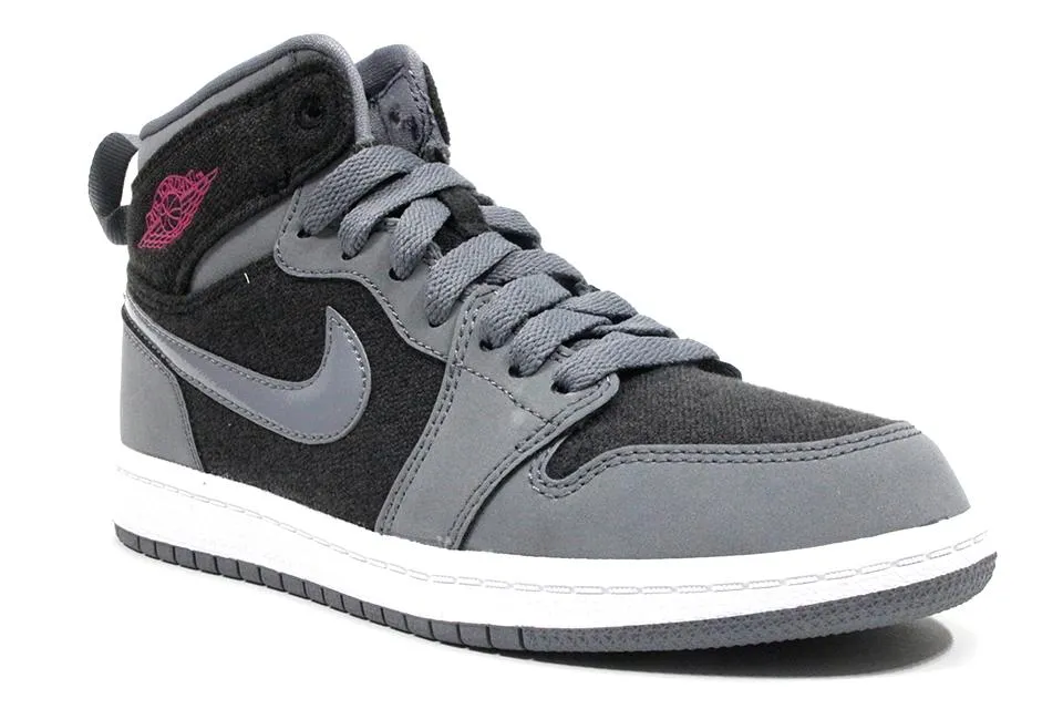 AIR JORDAN 1 RETRO HIGH (GS) "Cool Grey/Vivid Pink"