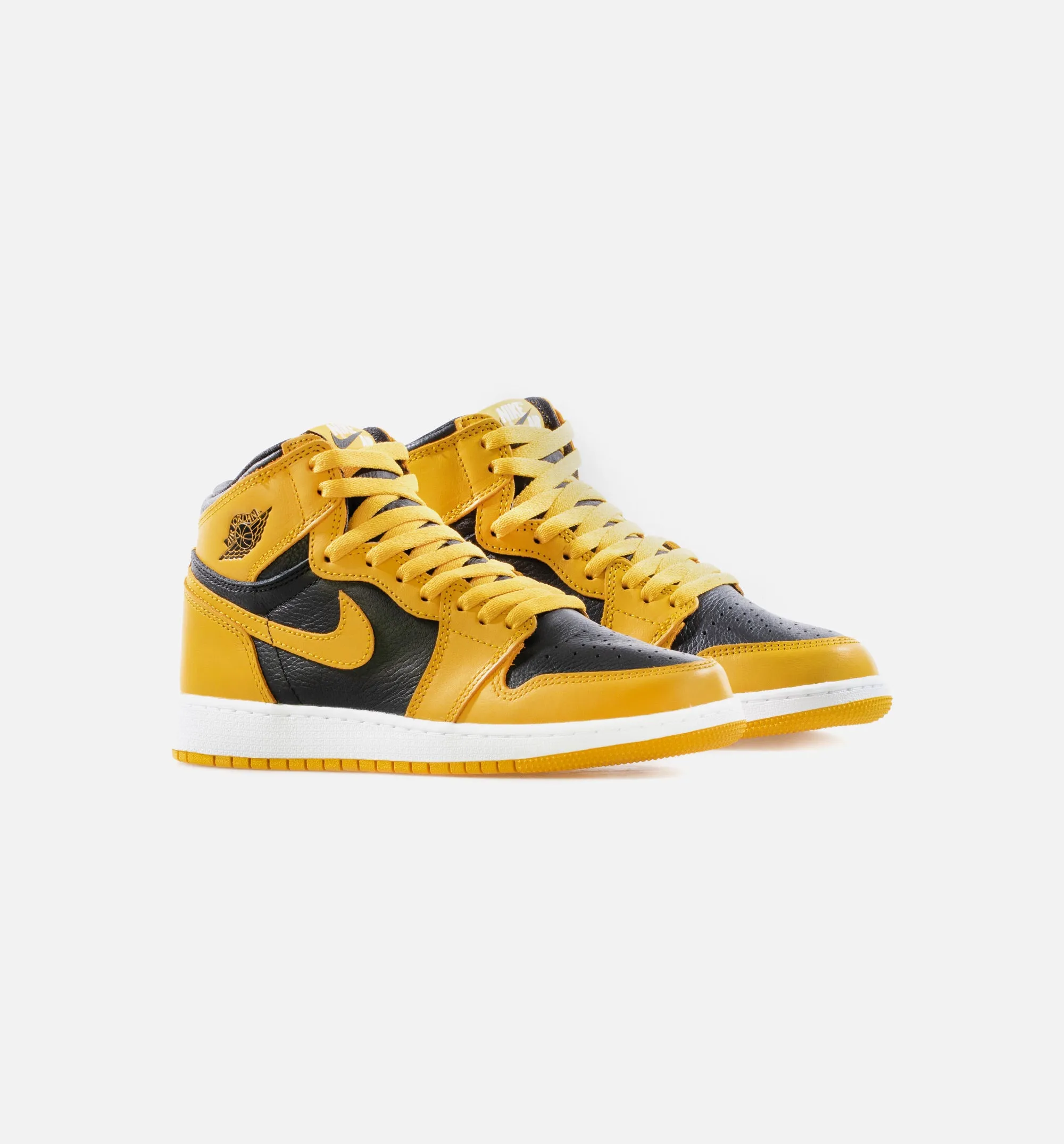 Air Jordan 1 Retro High OG Grade School Lifestlye Shoe - Pollen/Black/White Limit One Per Customer