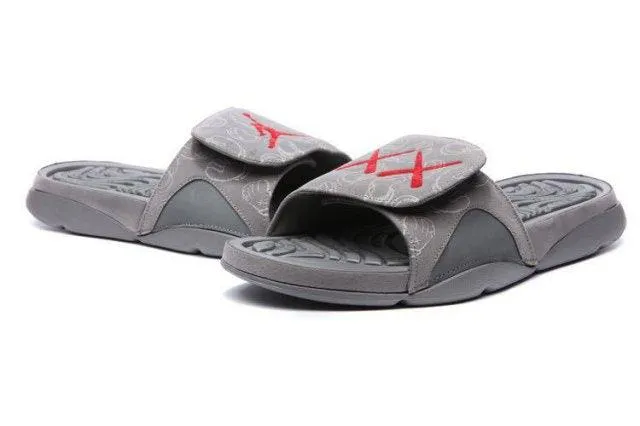 Air Jordan 4 Cool Grey Glow in Dark AJ4  Men's Slides Sandals Flip Flop