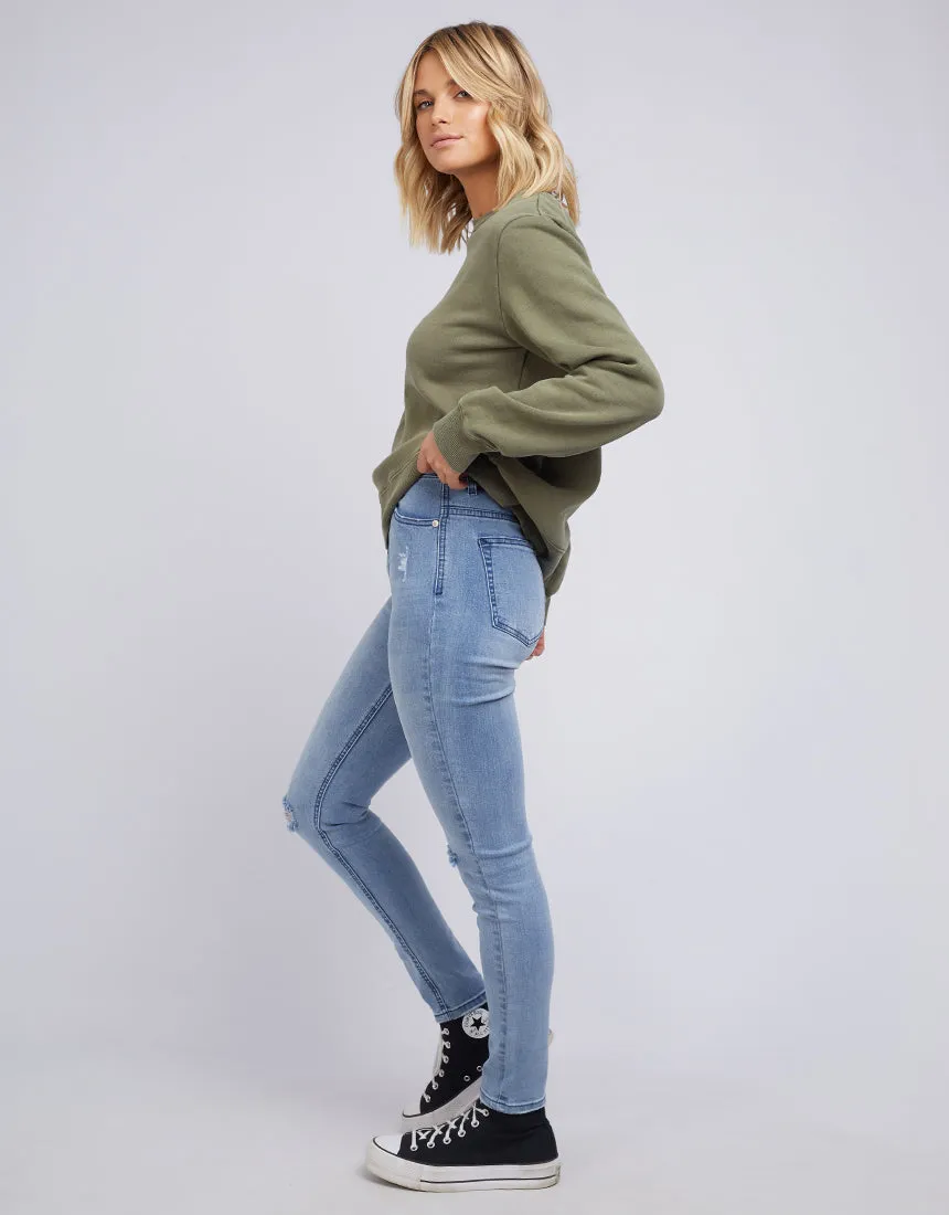 All About Eve AAE Washed Crew - Khaki