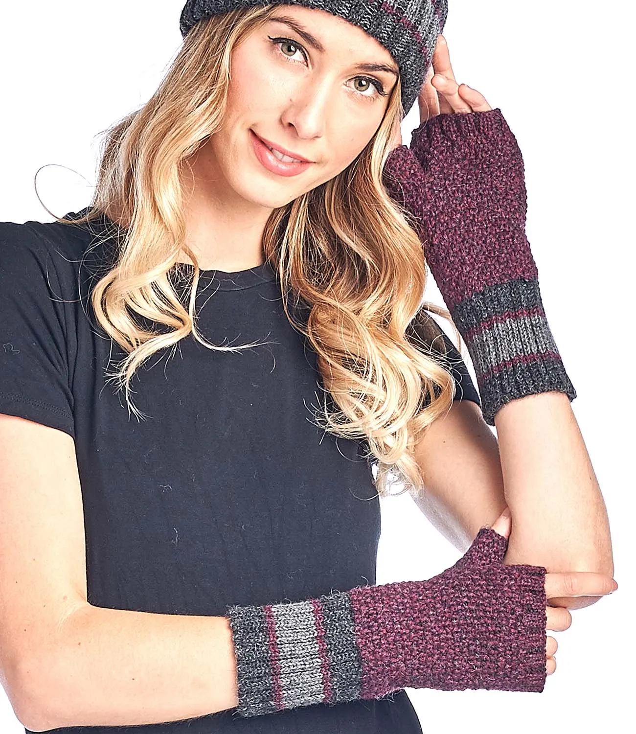 Alpaca Gloves - Carrera - Sangria