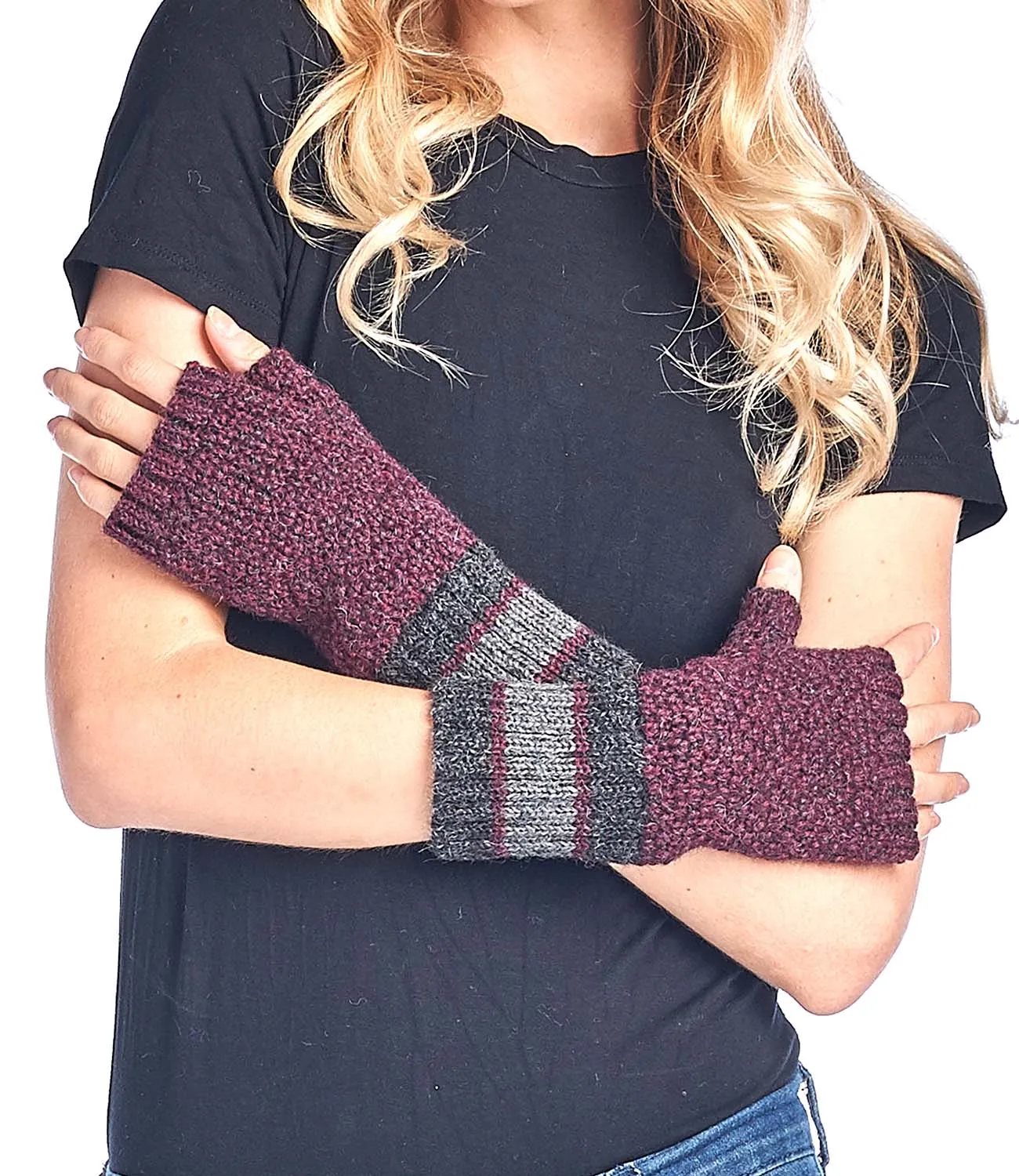 Alpaca Gloves - Carrera - Sangria