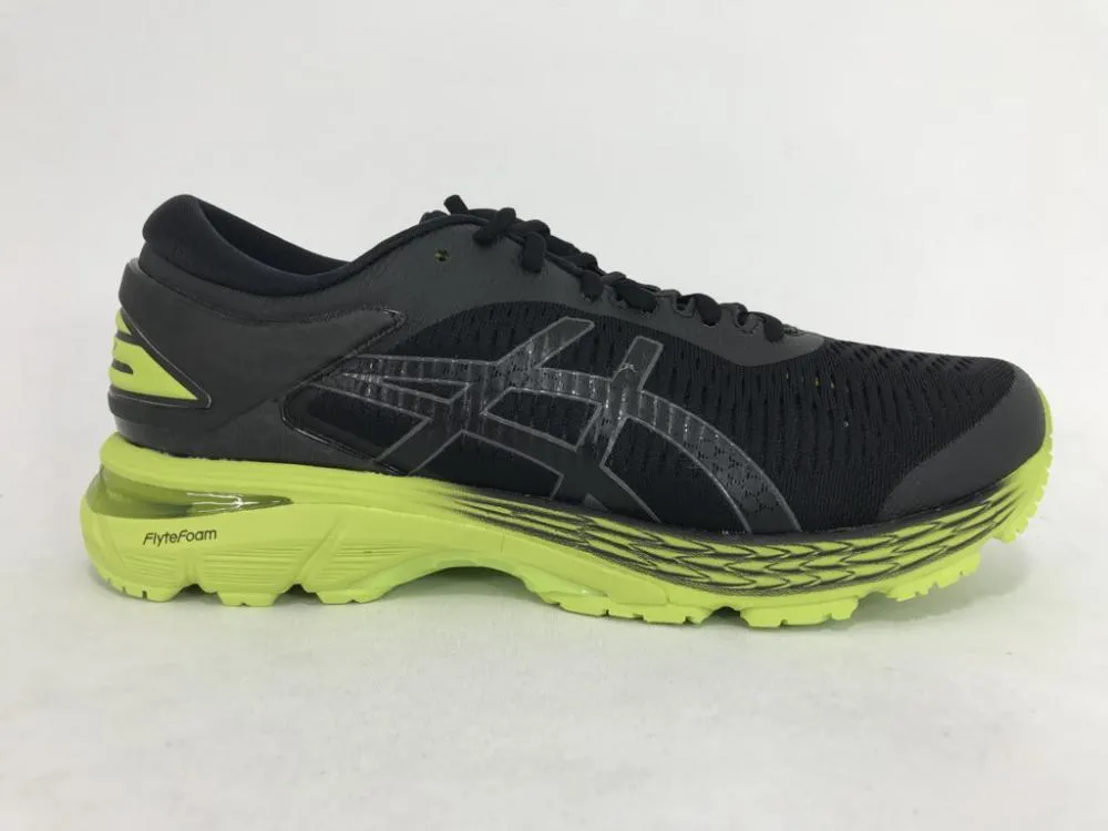 Asics men's running shoe GEL KAYANO 25 1011A019 001 black neon lime