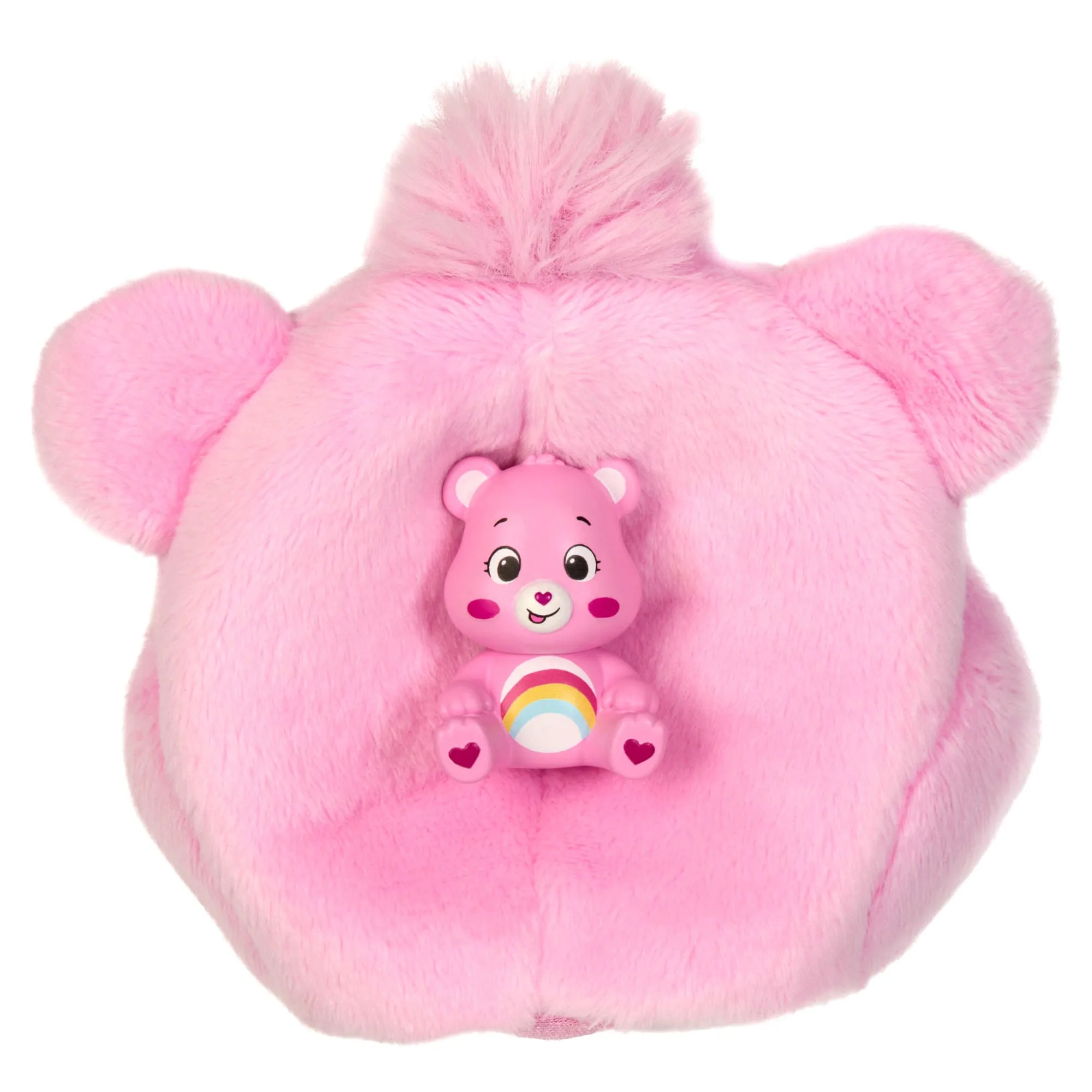 Barbie Cutie Reveal Care Bears Series Doll & Accessories in Cheer Bear Plush Costume, 10 Surprises