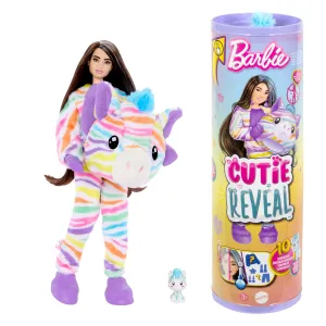 Barbie Cutie Reveal Zebra Doll & Accessories, Color Dream Series With 10 Surprises