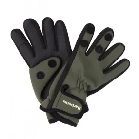 Barbour Neoprene Gloves Green