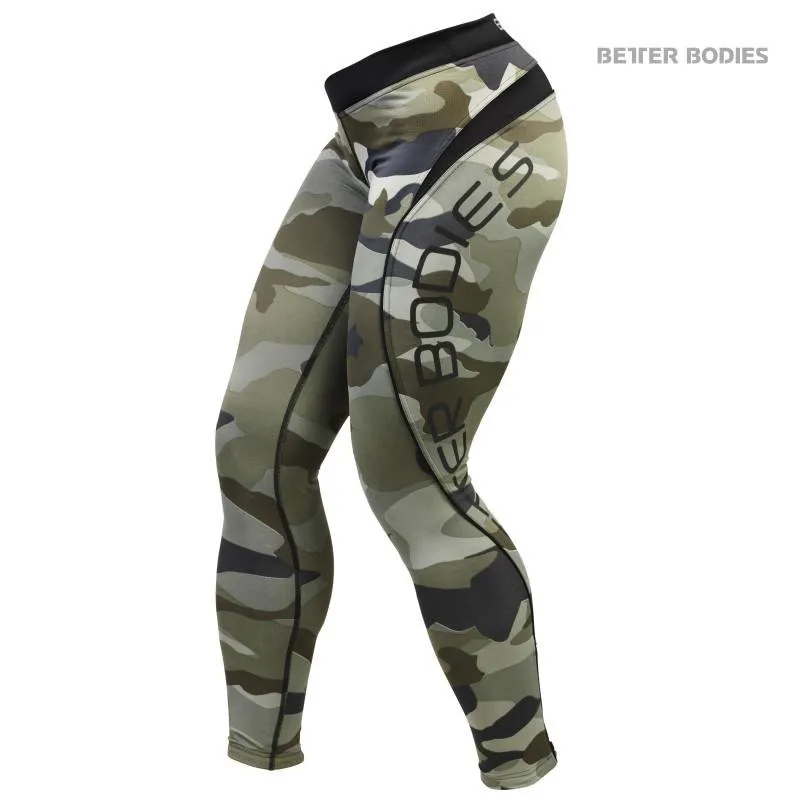 Better Bodies Camo Long Tights - Camoprint