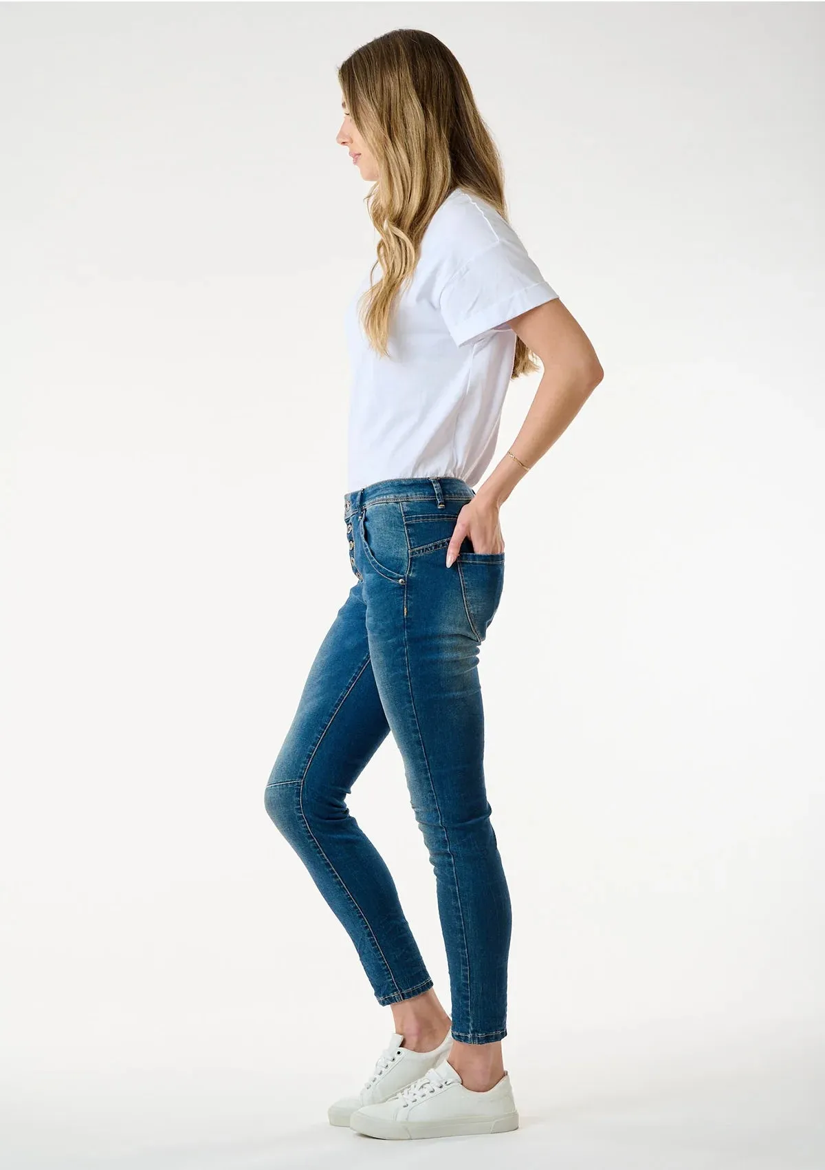 Bianco Bay Jeans - Blue Denim