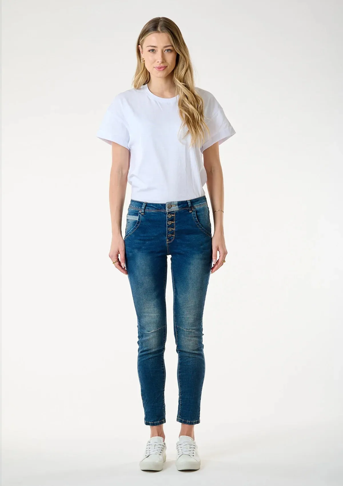 Bianco Bay Jeans - Blue Denim