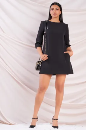 Black Mini Shift Dress