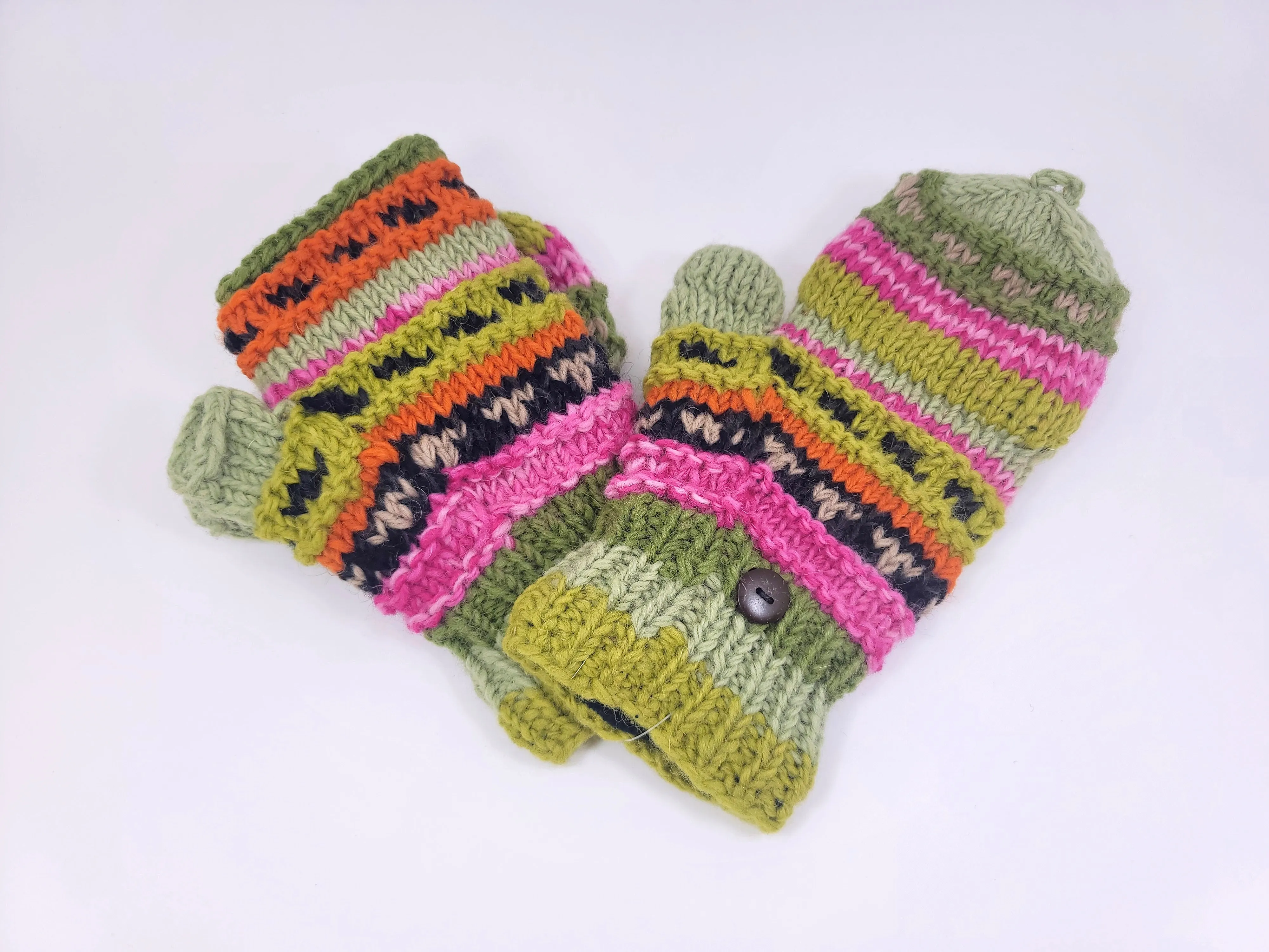 Capped Fingerless Gloves