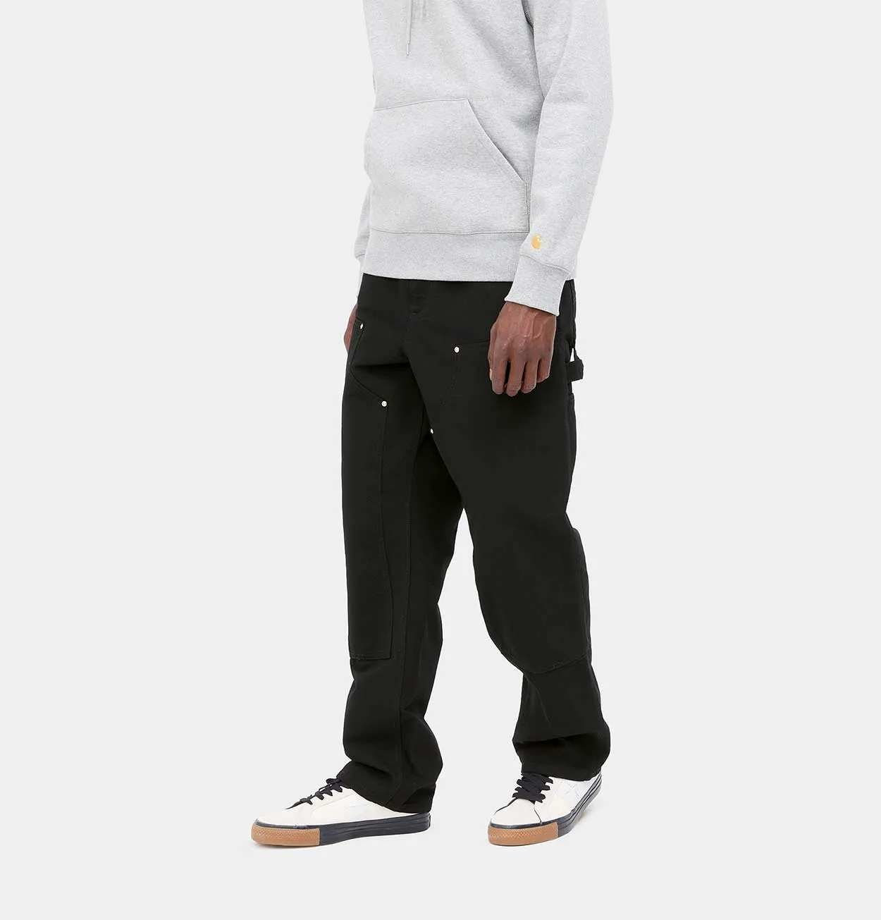 Carhartt WIP Double Knee Pant in Black Rinsed