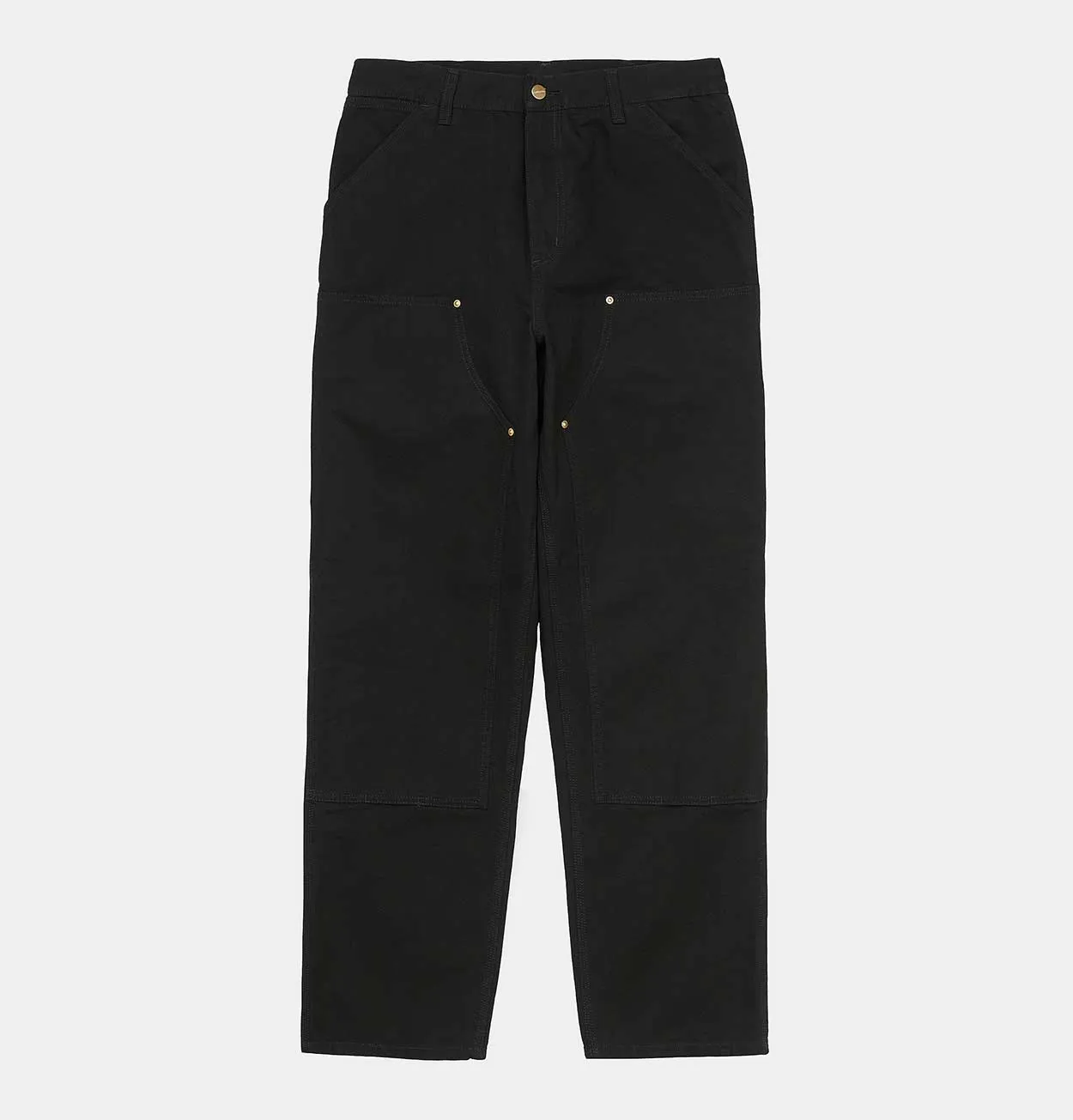 Carhartt WIP Double Knee Pant in Black Rinsed