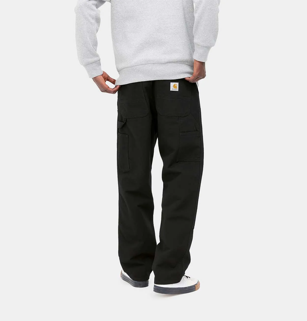 Carhartt WIP Double Knee Pant in Black Rinsed