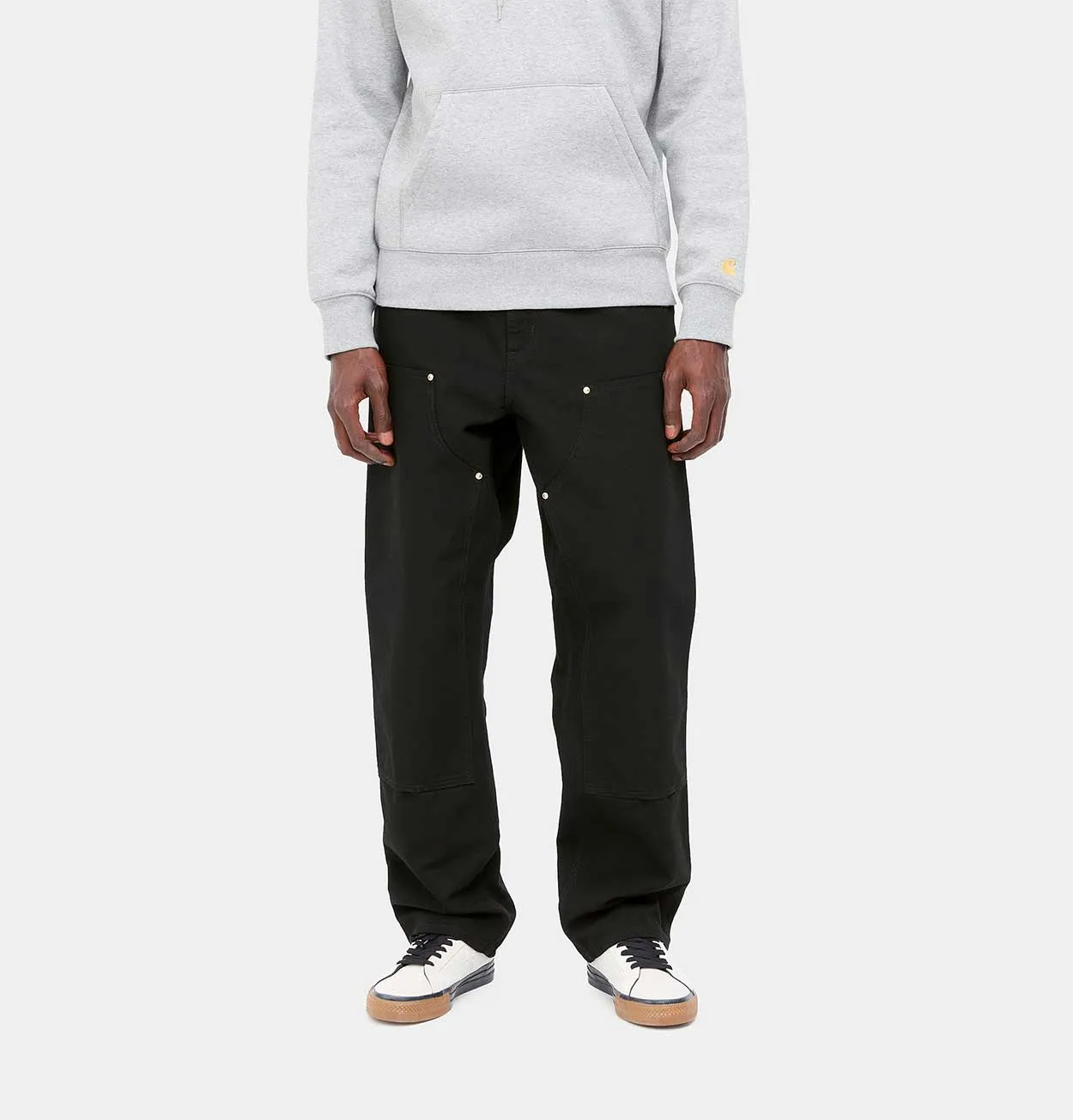 Carhartt WIP Double Knee Pant in Black Rinsed