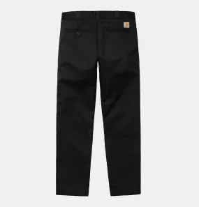 Carhartt WIP Master Pant in Black Rinsed