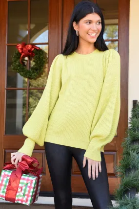 CHARTREUSE ENVY SWEATER