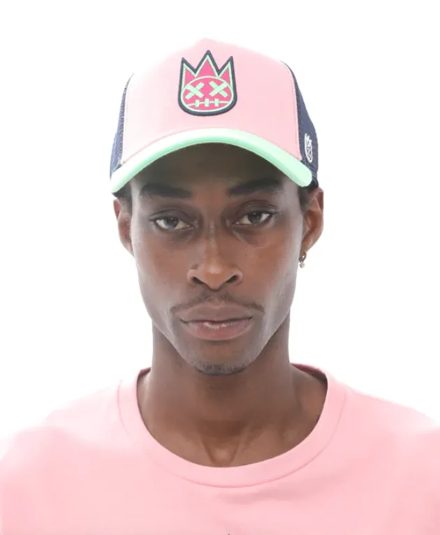 Clean Logo Mesh Trucker Hat (Candy Pink)