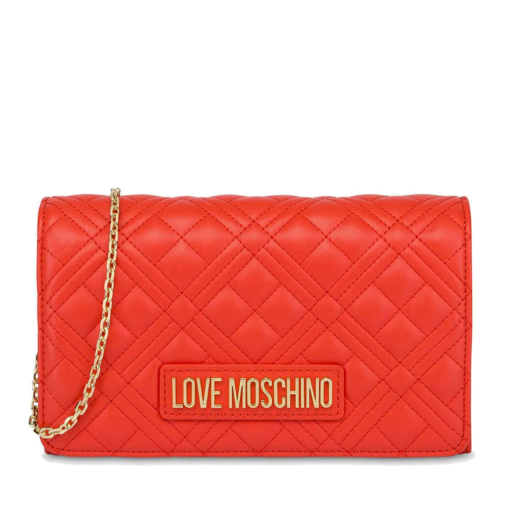 Clutch Donna con Tracolla LOVE MOSCHINO linea Smart Daily Quilted Ruggine