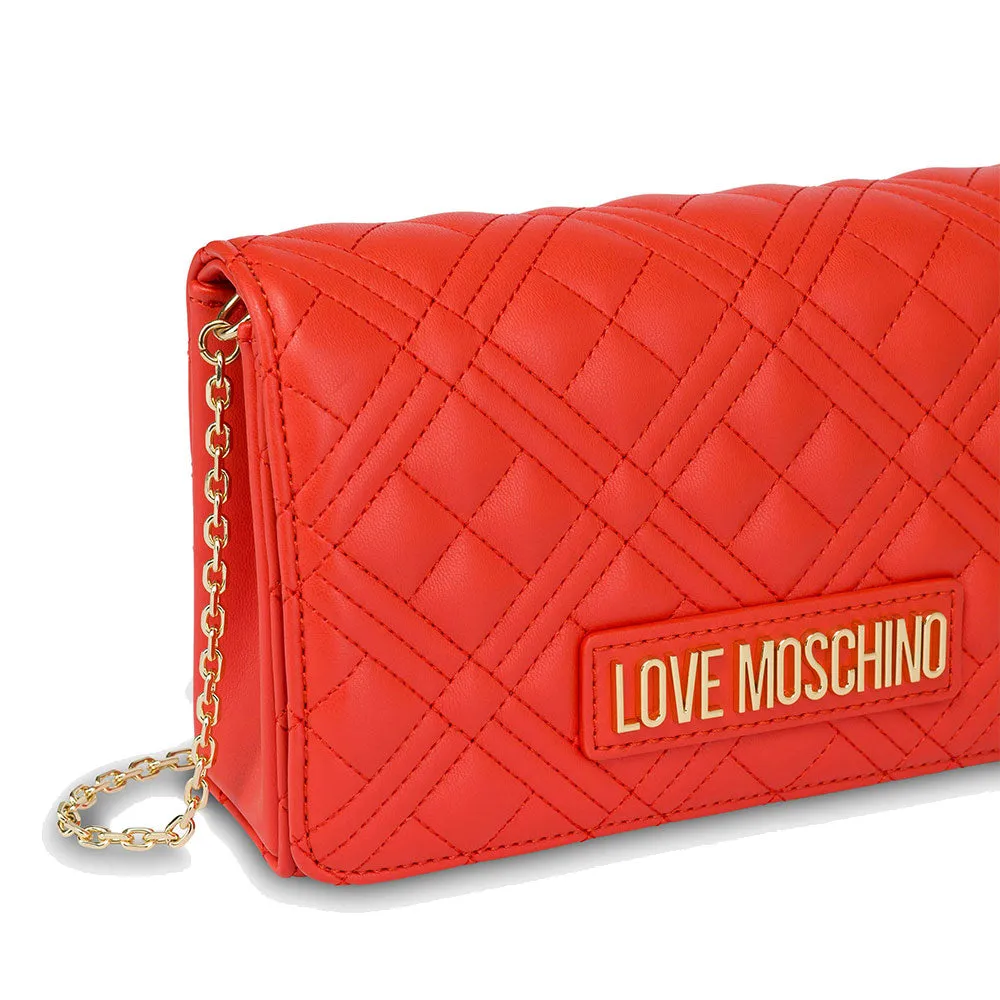 Clutch Donna con Tracolla LOVE MOSCHINO linea Smart Daily Quilted Ruggine