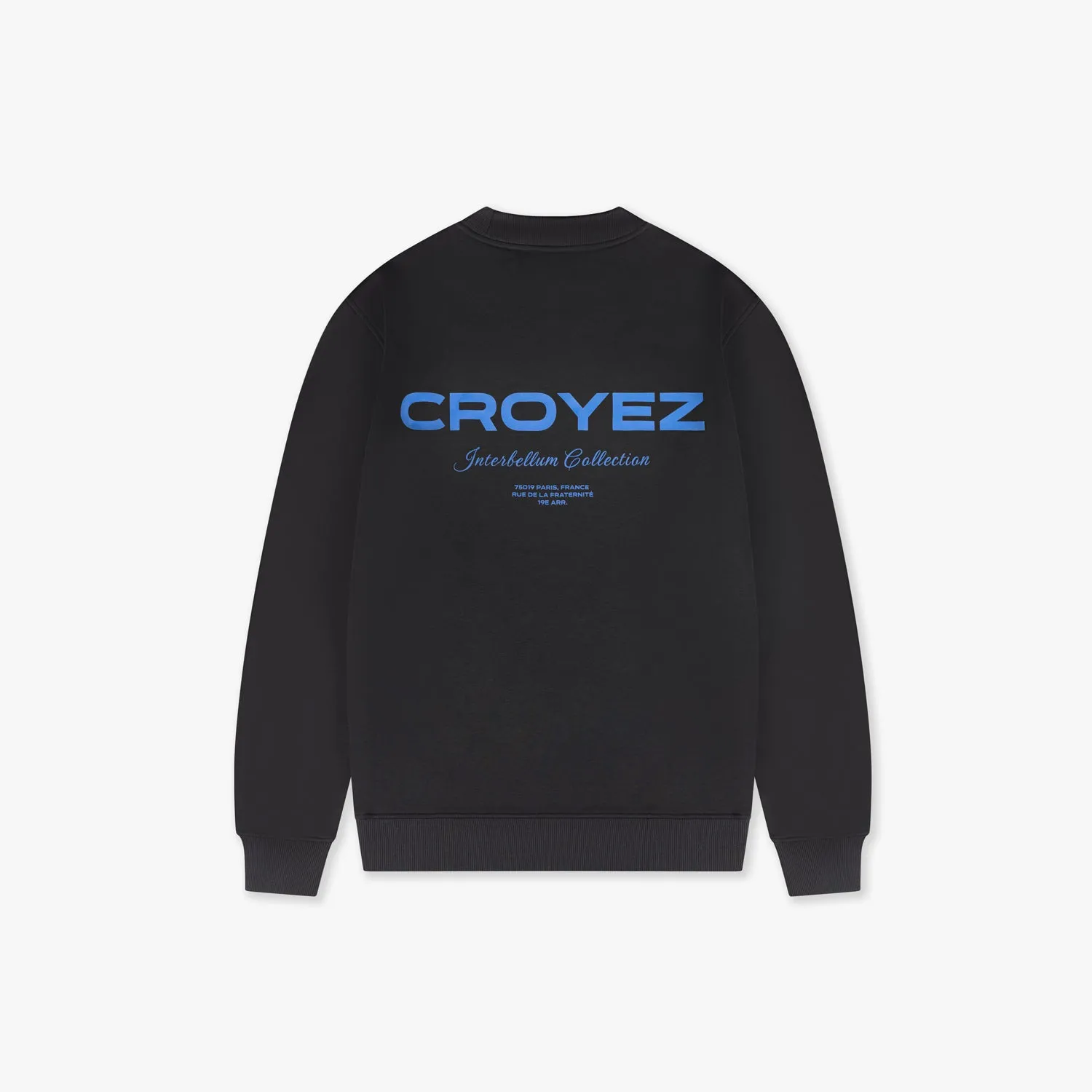 CROYEZ COLLECTION SWEATER - BLACK/COBALT