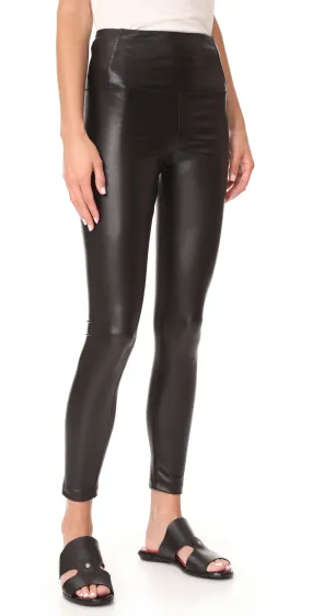 David Lerner Elliot High Waisted Vegan Leather Leggings