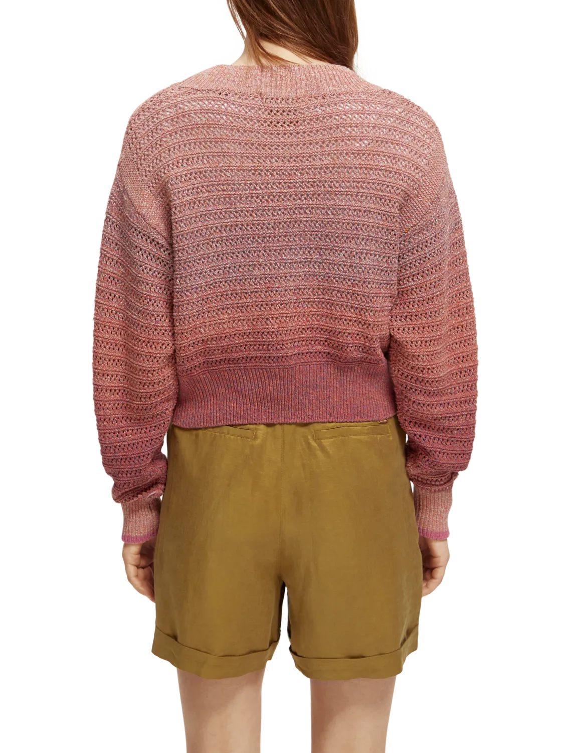 Degrade Multi-Color Pullover | Pink Punch Melange