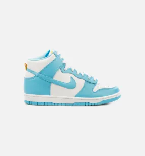 Dunk High Blue Chill Mens Basketball Shoe - Blue/White