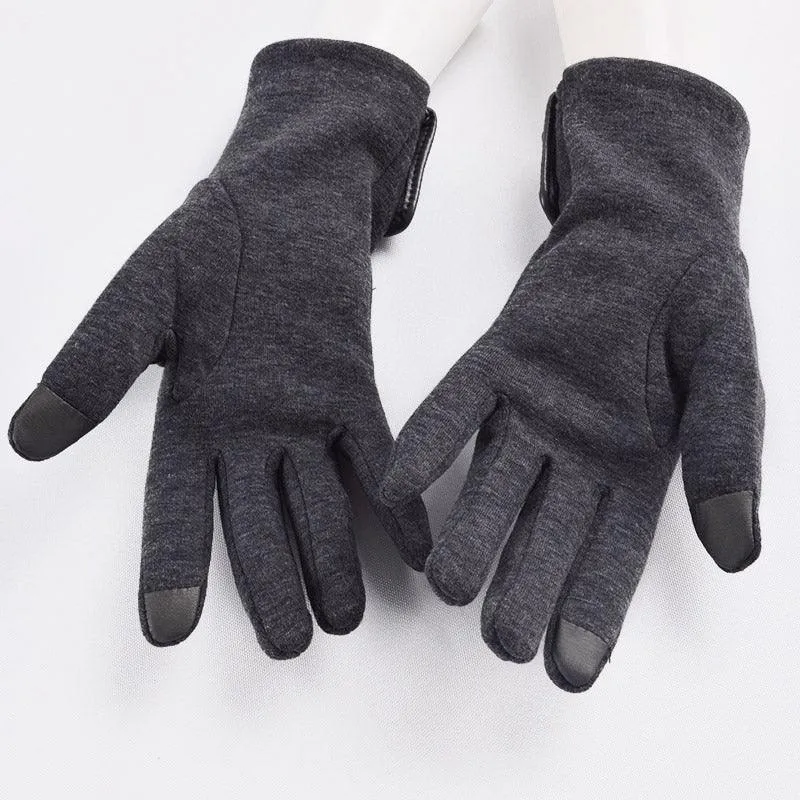 FAUX FUR-LINED GLOVES