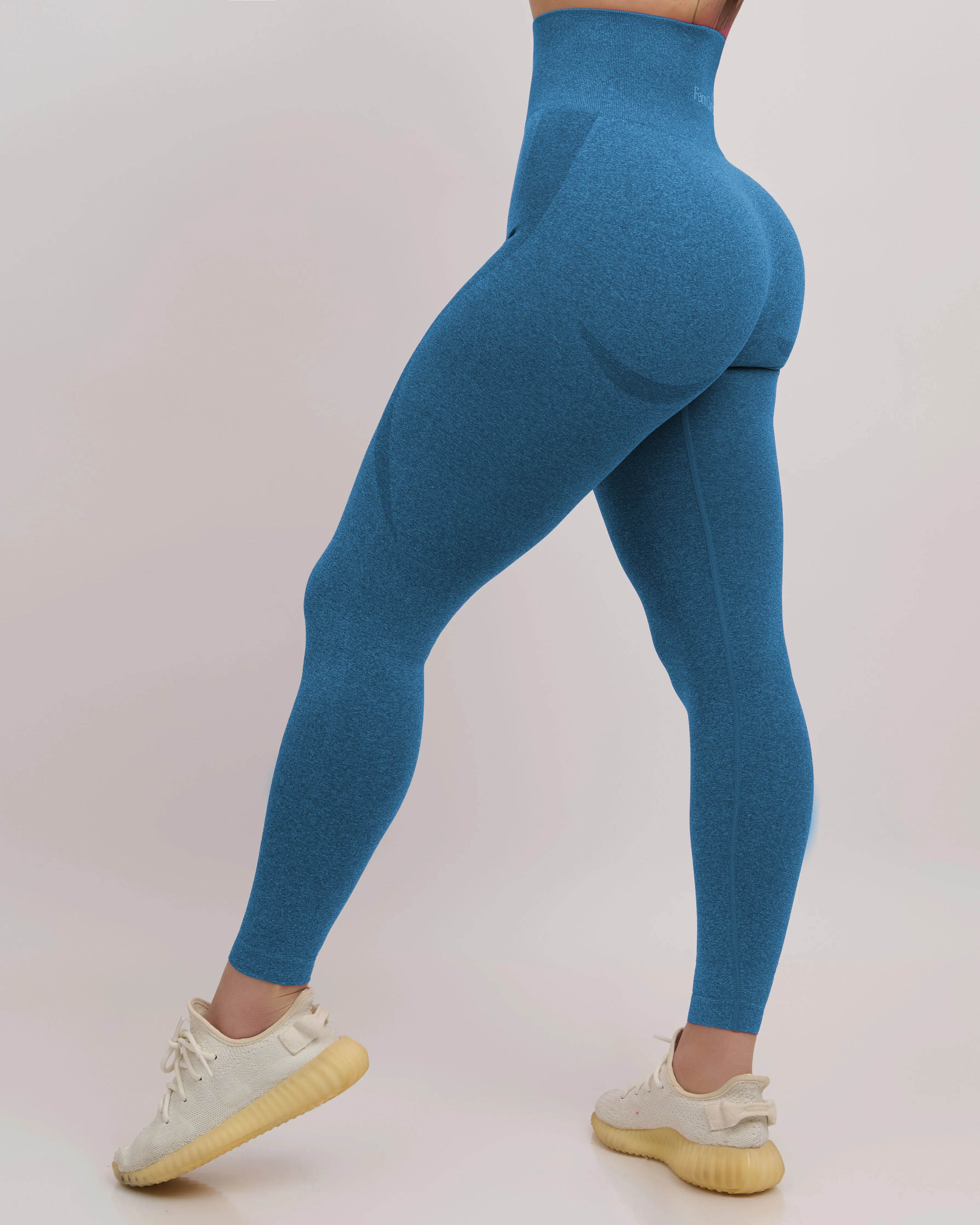 Fiorela Curve Leggings - Slate Blue