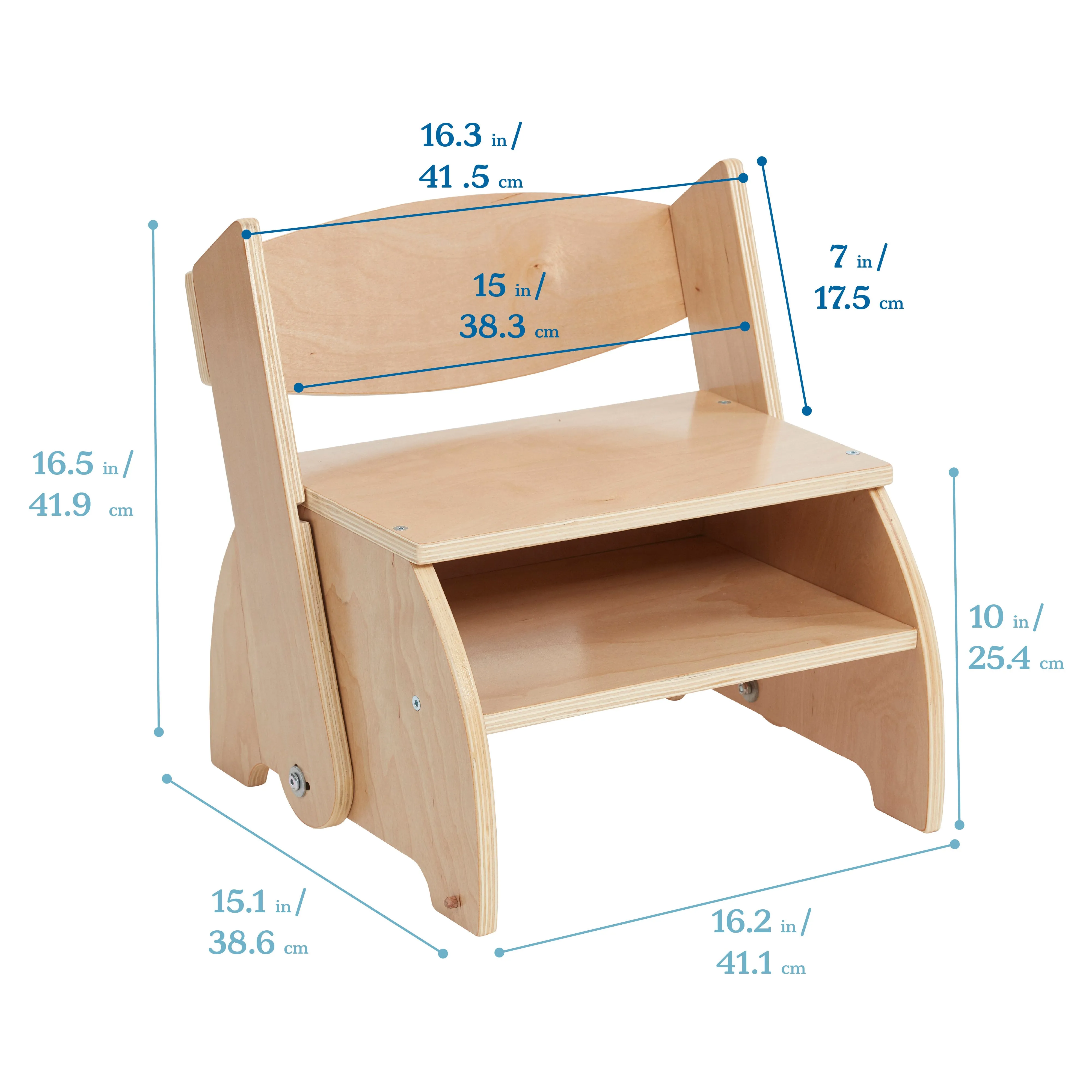 Flip-Flop Step Stool and Chair, Kids Furniture