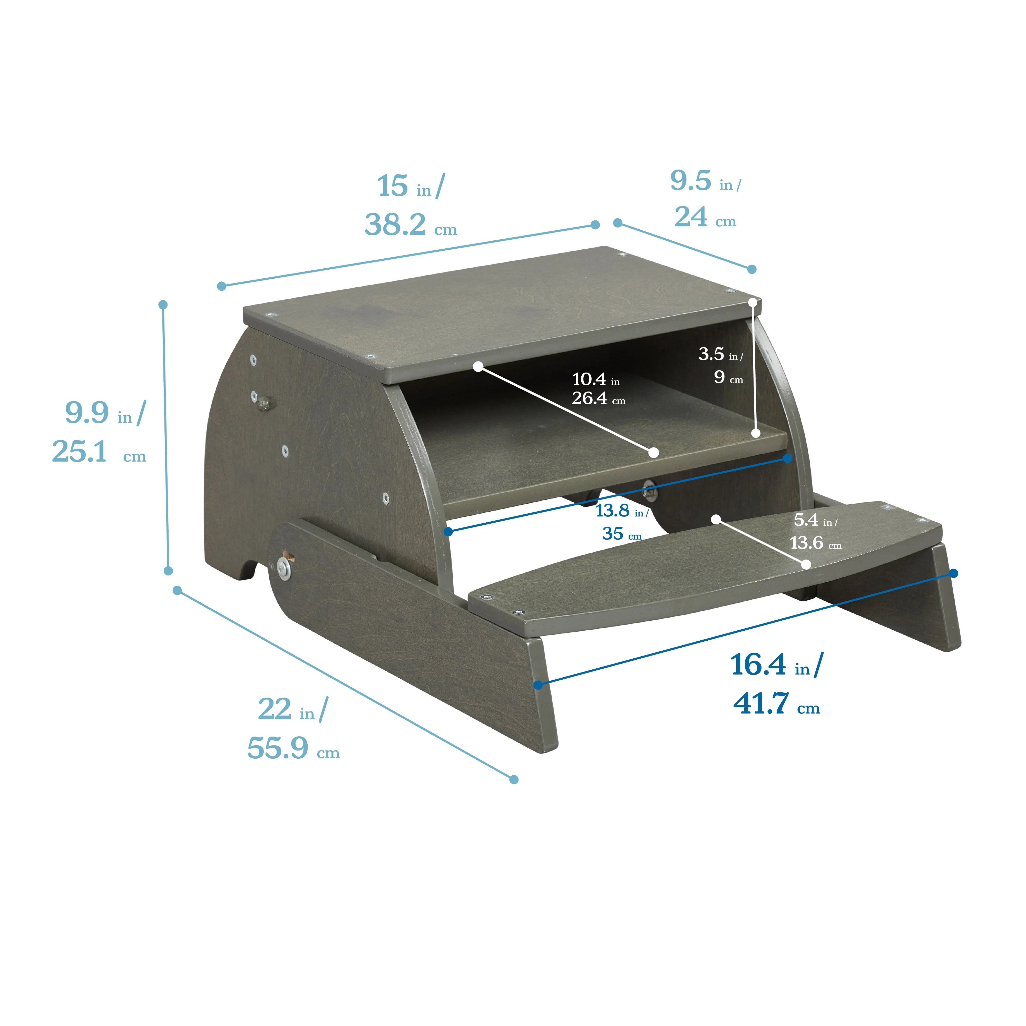 Flip-Flop Step Stool and Chair, Kids Furniture