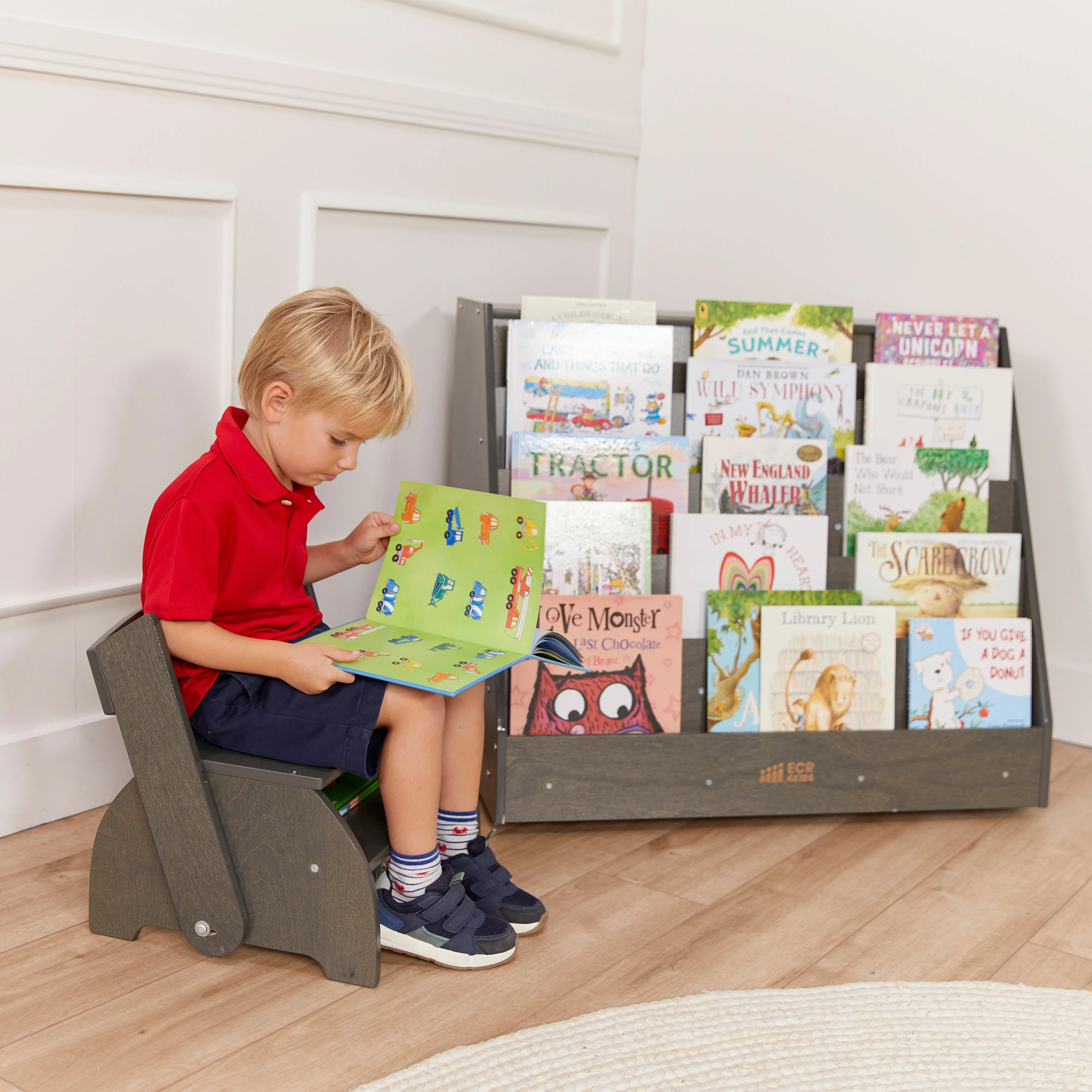 Flip-Flop Step Stool and Chair, Kids Furniture