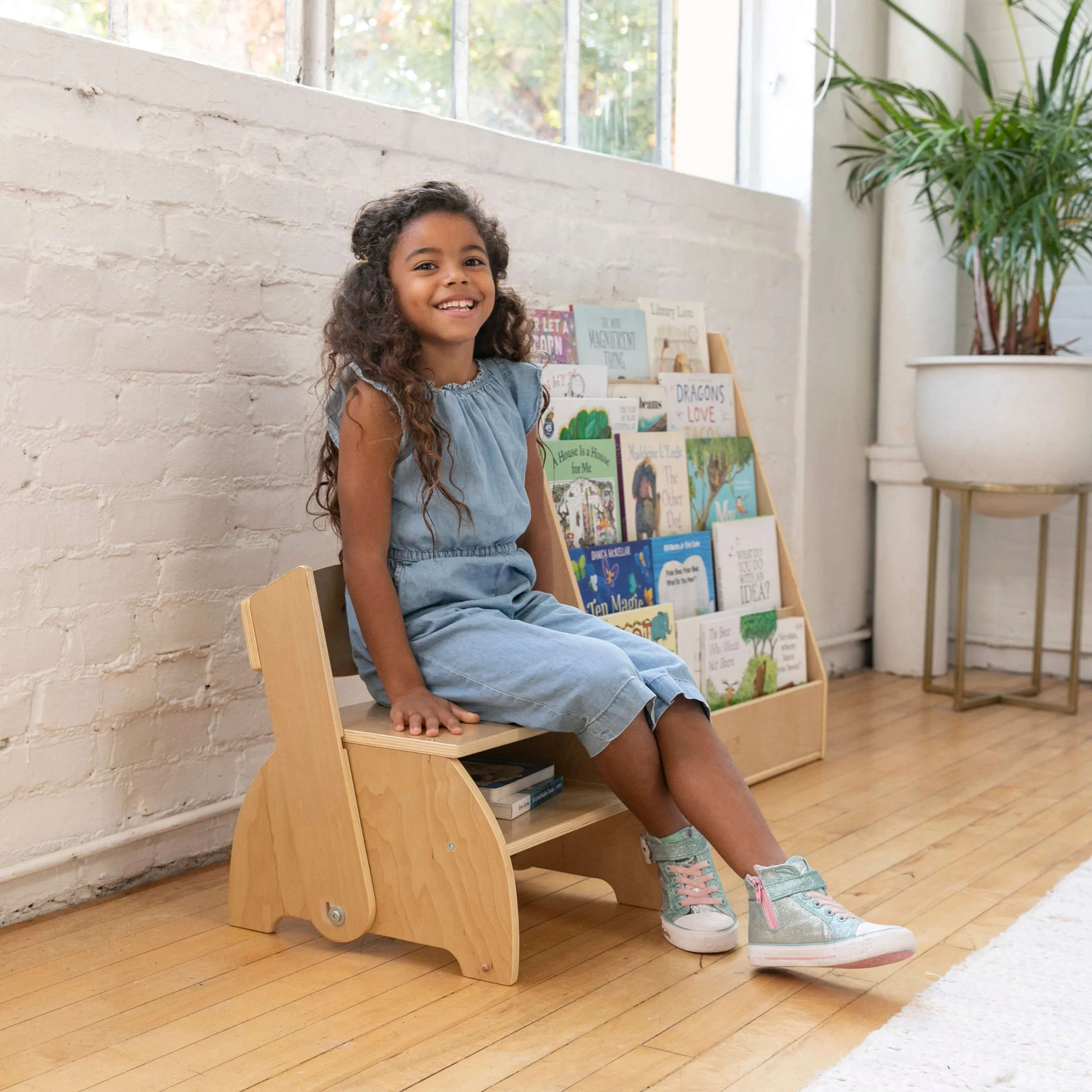 Flip-Flop Step Stool and Chair, Kids Furniture