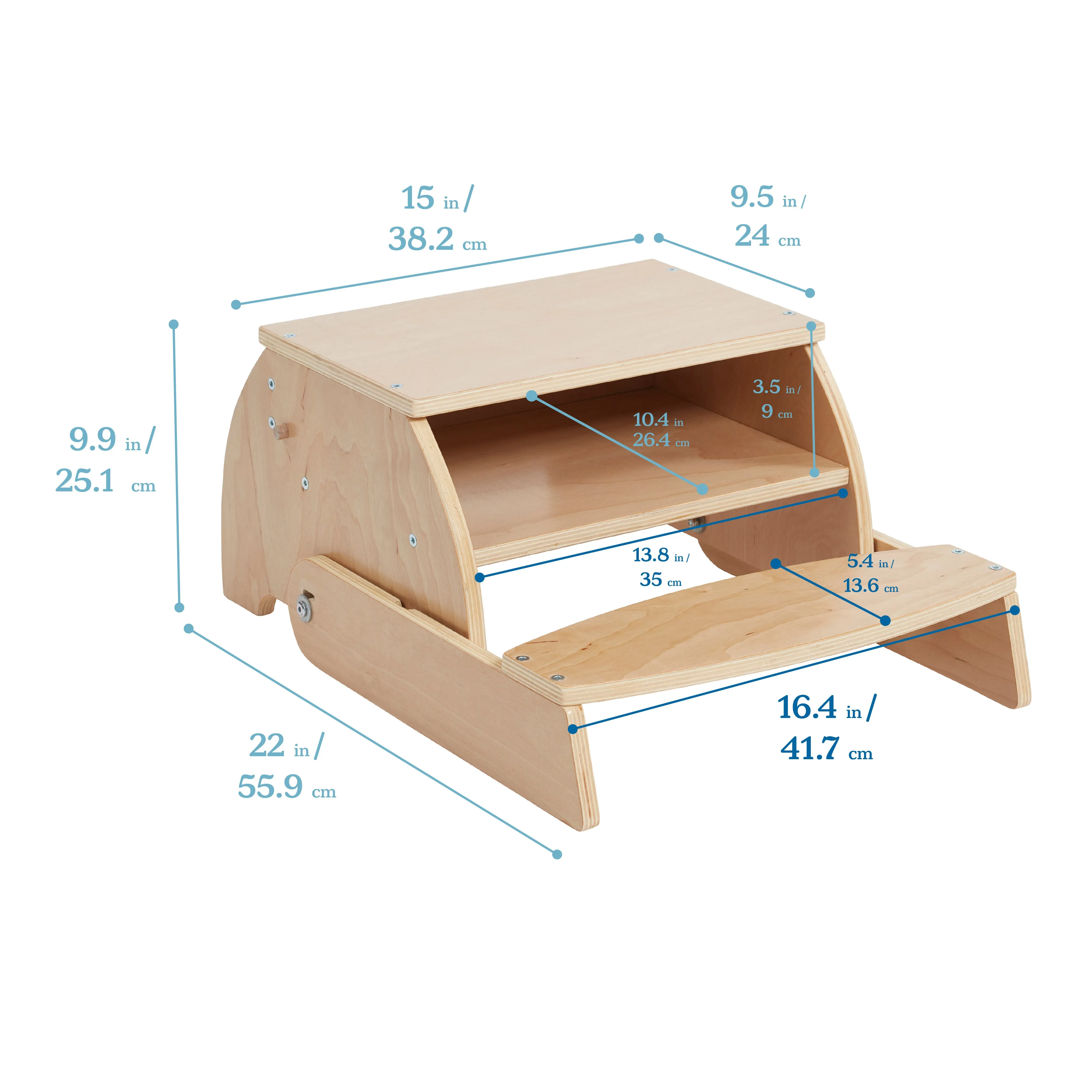 Flip-Flop Step Stool and Chair, Kids Furniture