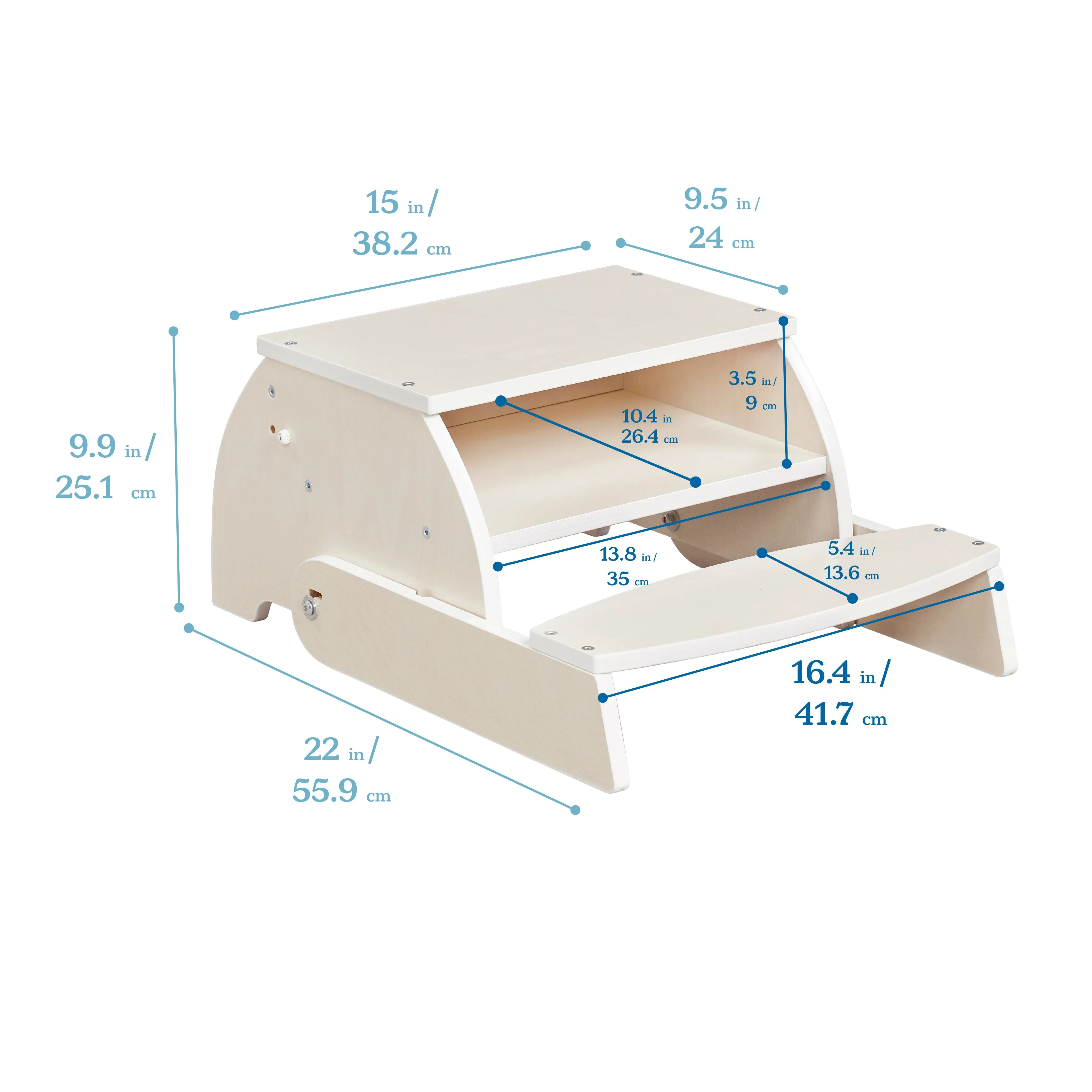 Flip-Flop Step Stool and Chair, Kids Furniture