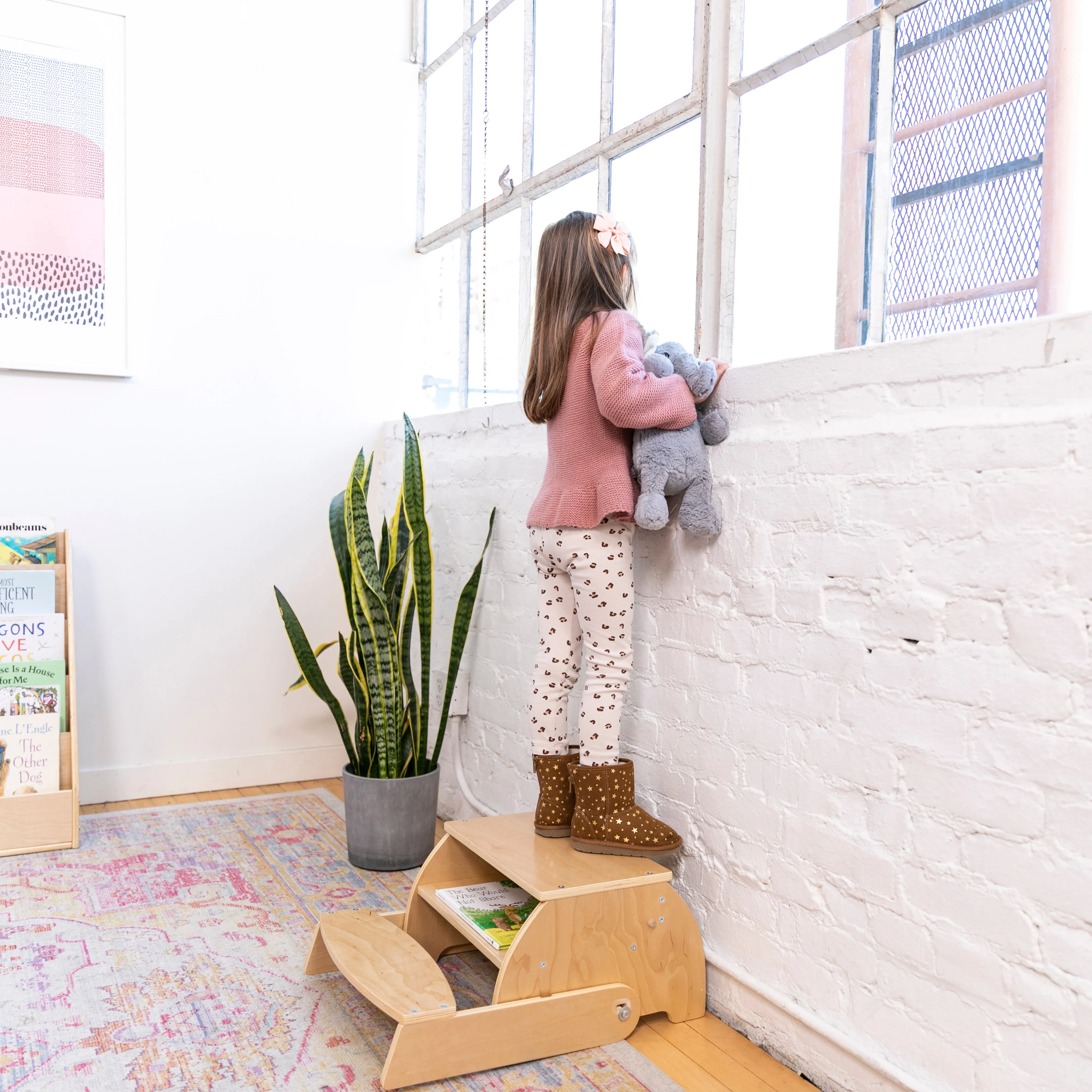 Flip-Flop Step Stool and Chair, Kids Furniture