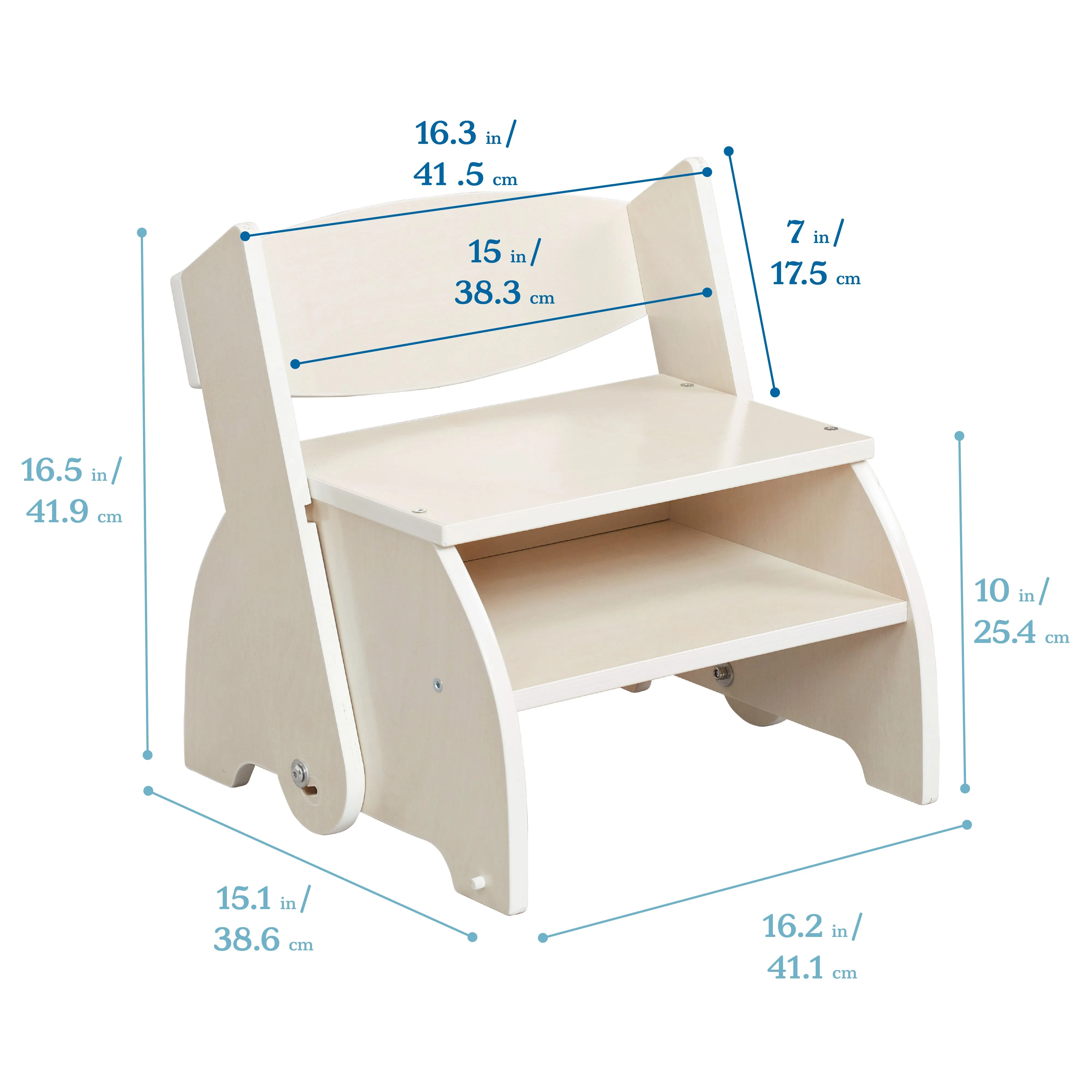 Flip-Flop Step Stool and Chair, Kids Furniture