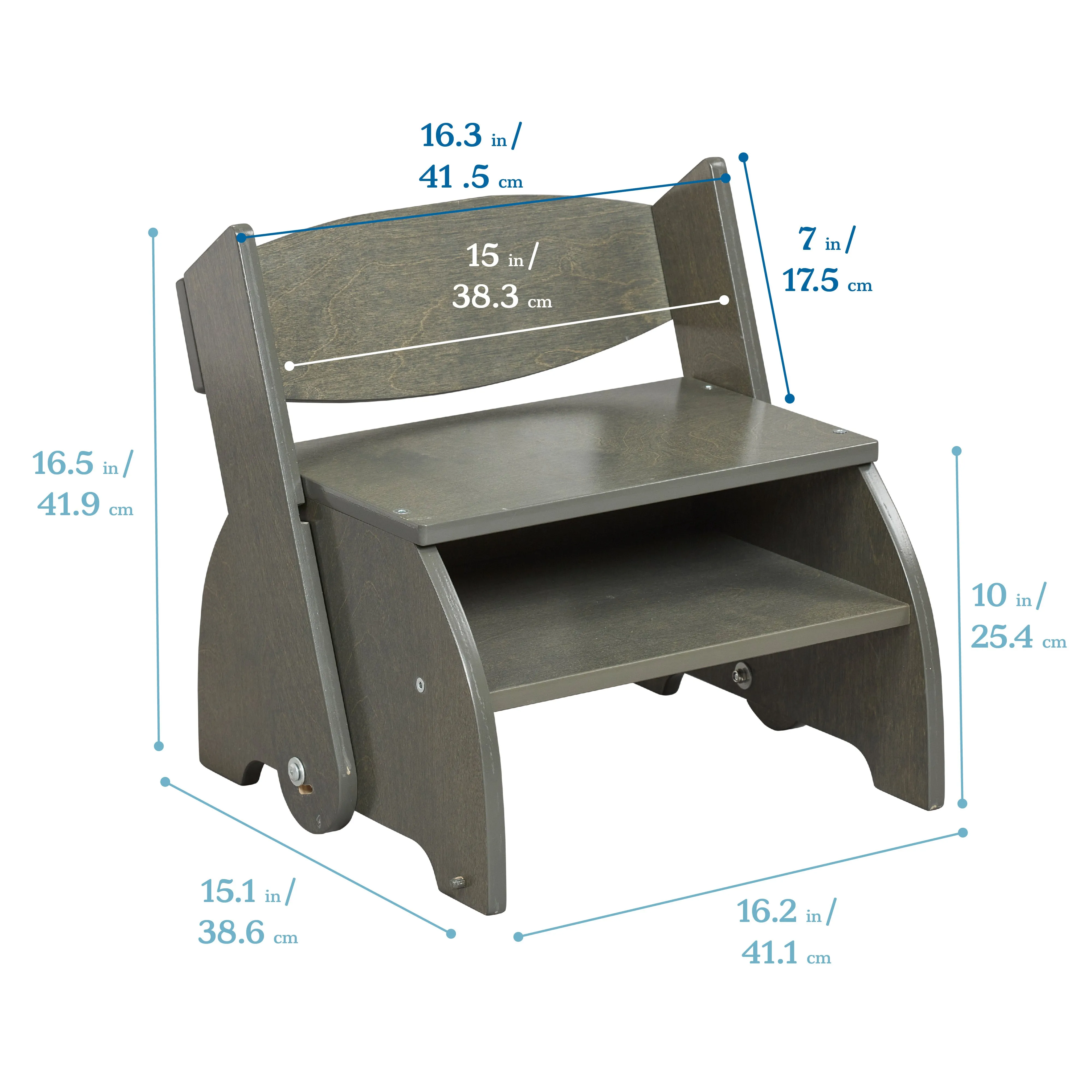 Flip-Flop Step Stool and Chair, Kids Furniture