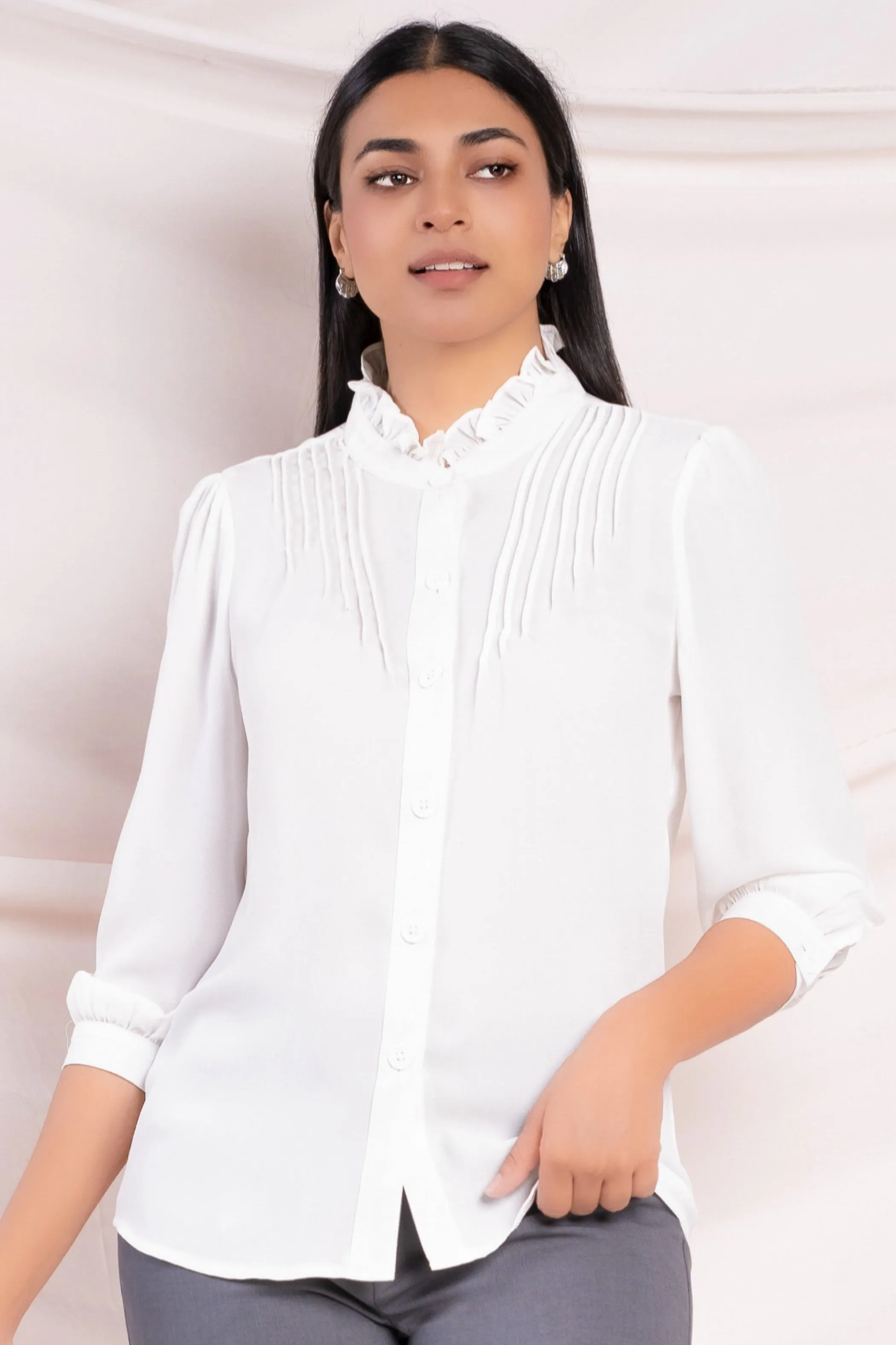 Frill Collar Shirt