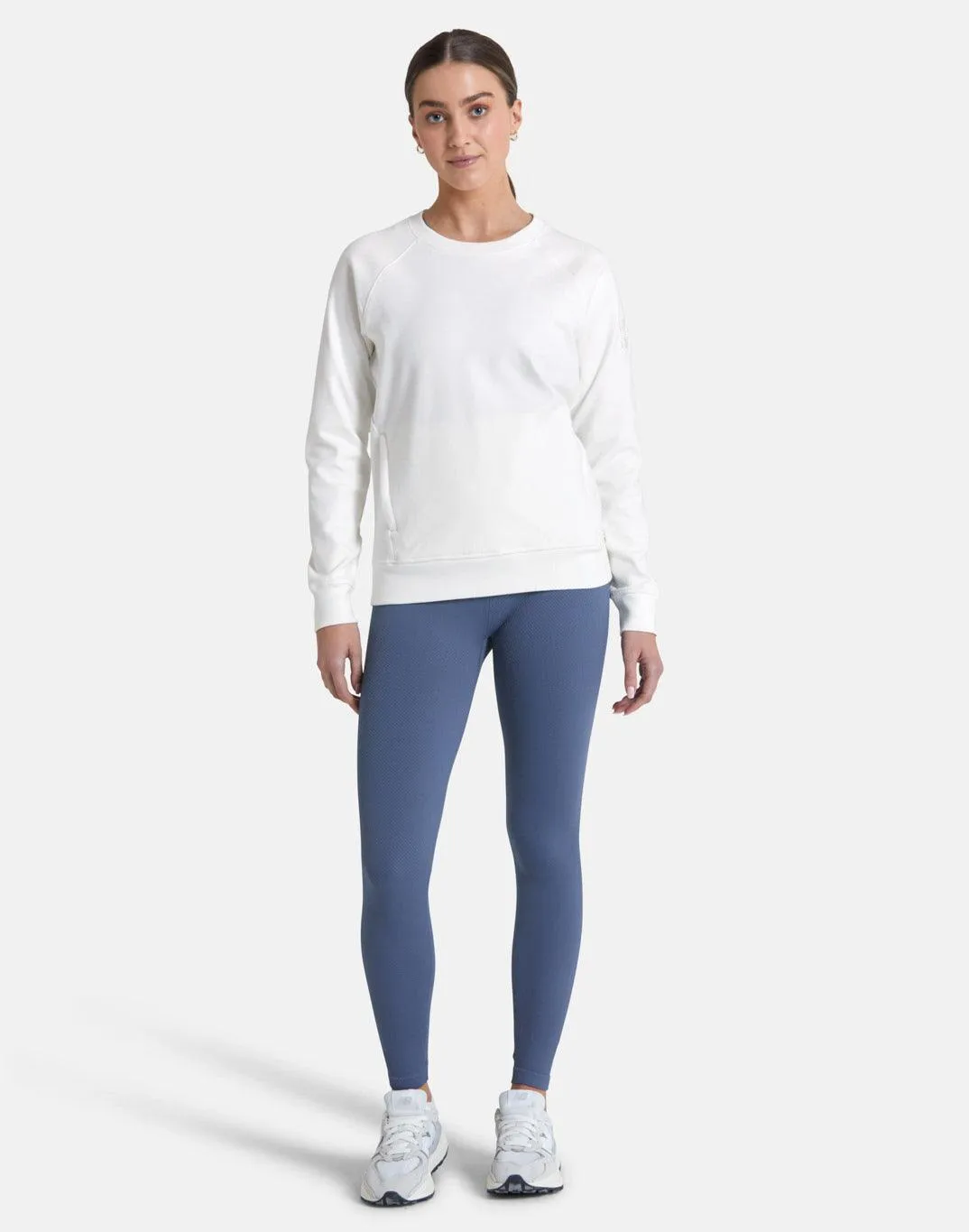 Gym Coffee Essential Crew (Womens) - Ivory White