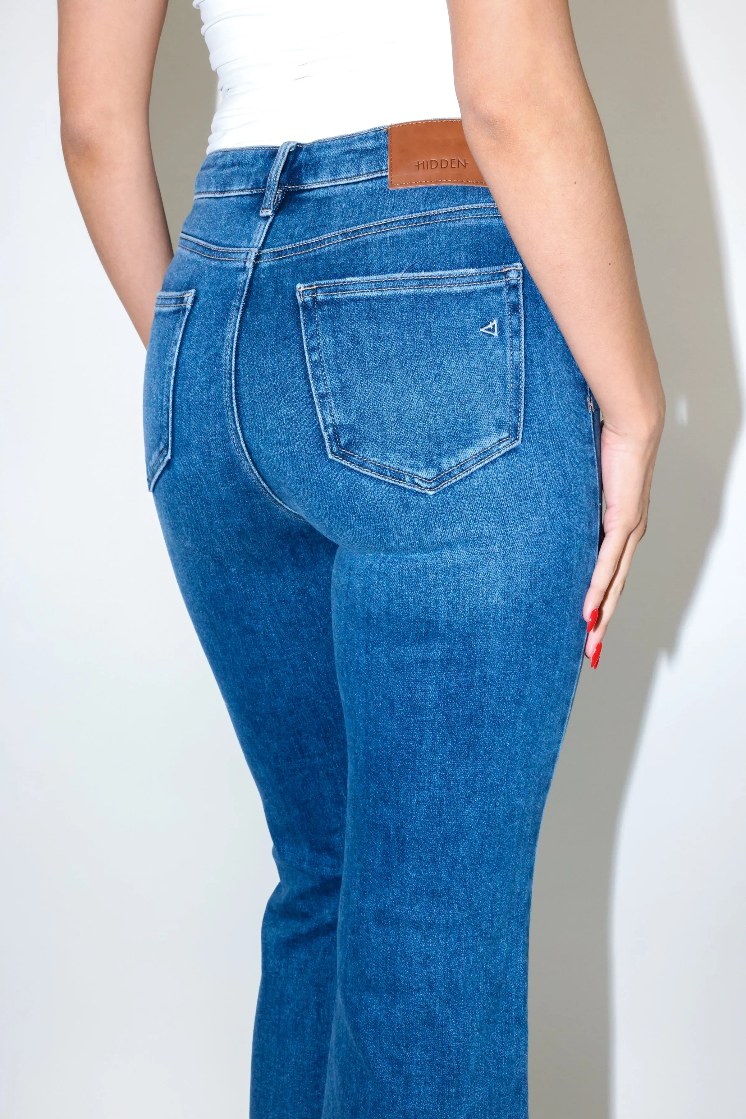 Happi High Rise Crop Flare Jean