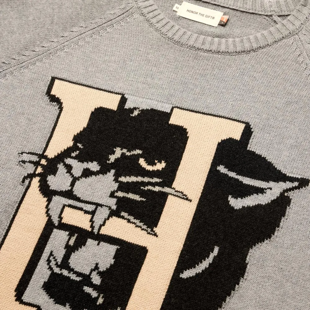 HONOR THE GIFT MASCOT SWEATER-GREY