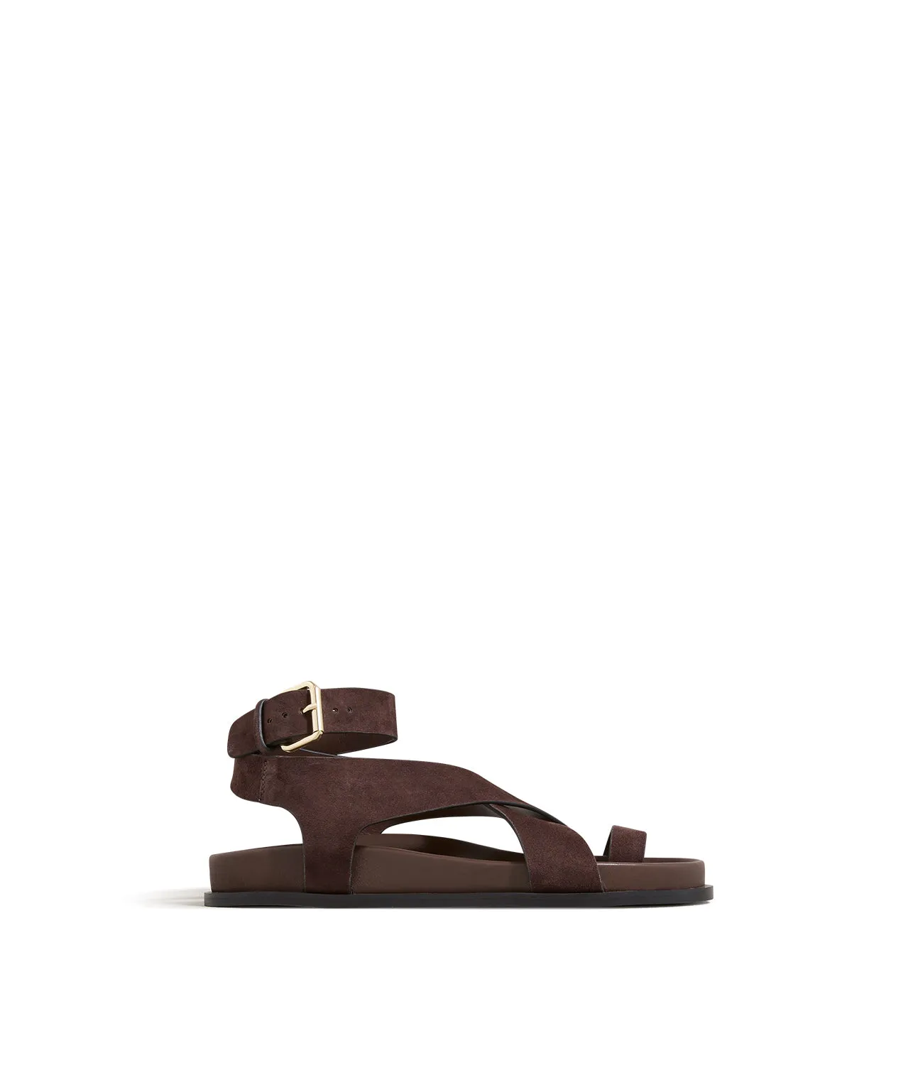 JALEN SANDAL- WALNUT SUEDE