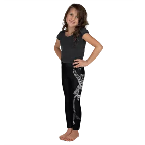 Kids CONTORTURE Leggings: Boney White