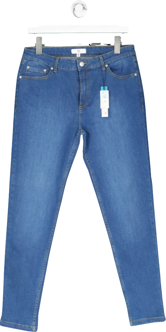 La Redoute Blue Organic Cotton Skinny Jeans UK 12